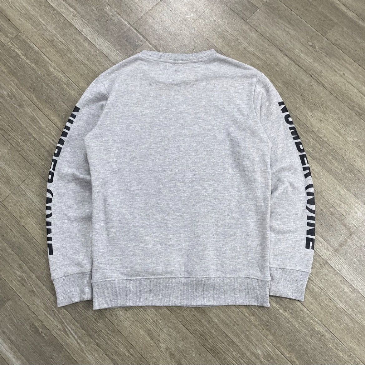 Number (N)ine Number (N)ine Spell Out Logo Taped Pocket Crewneck Grey Size US L / EU 52-54 / 3 - 8 Thumbnail
