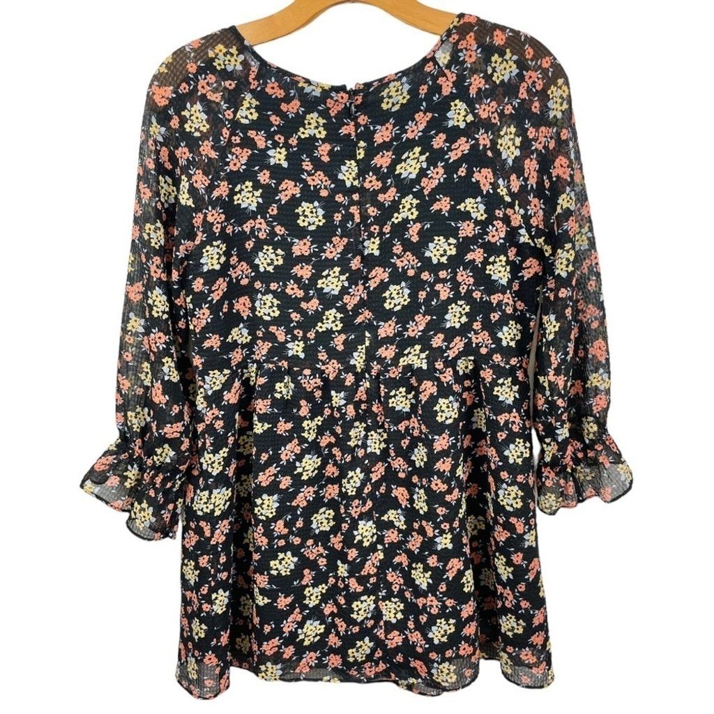 Free People Free People Doll Pants Chiffon Baby Doll Floral Dress Size 2 Size XS / US 0-2 / IT 36-38 - 6 Thumbnail