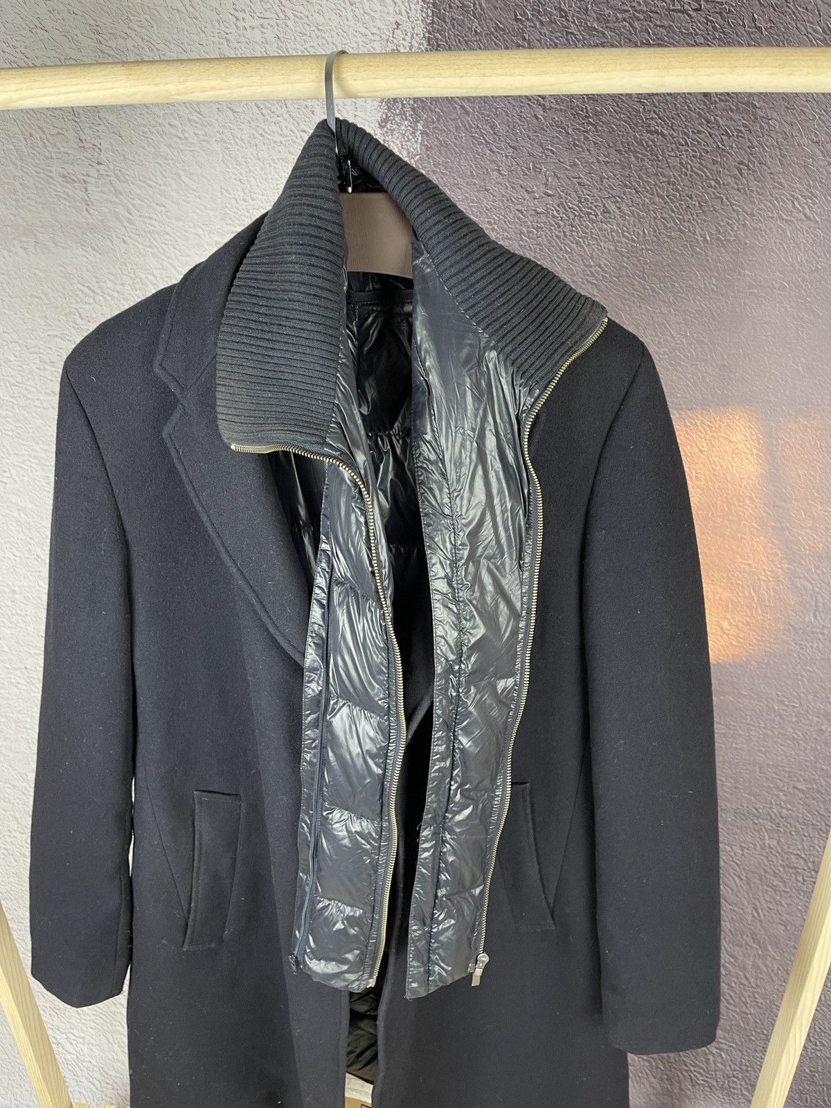 Pal Zileri Lab Paul Zileri wool cashmere feather goose down coat Size US L / EU 52-54 / 3 - 11 Thumbnail