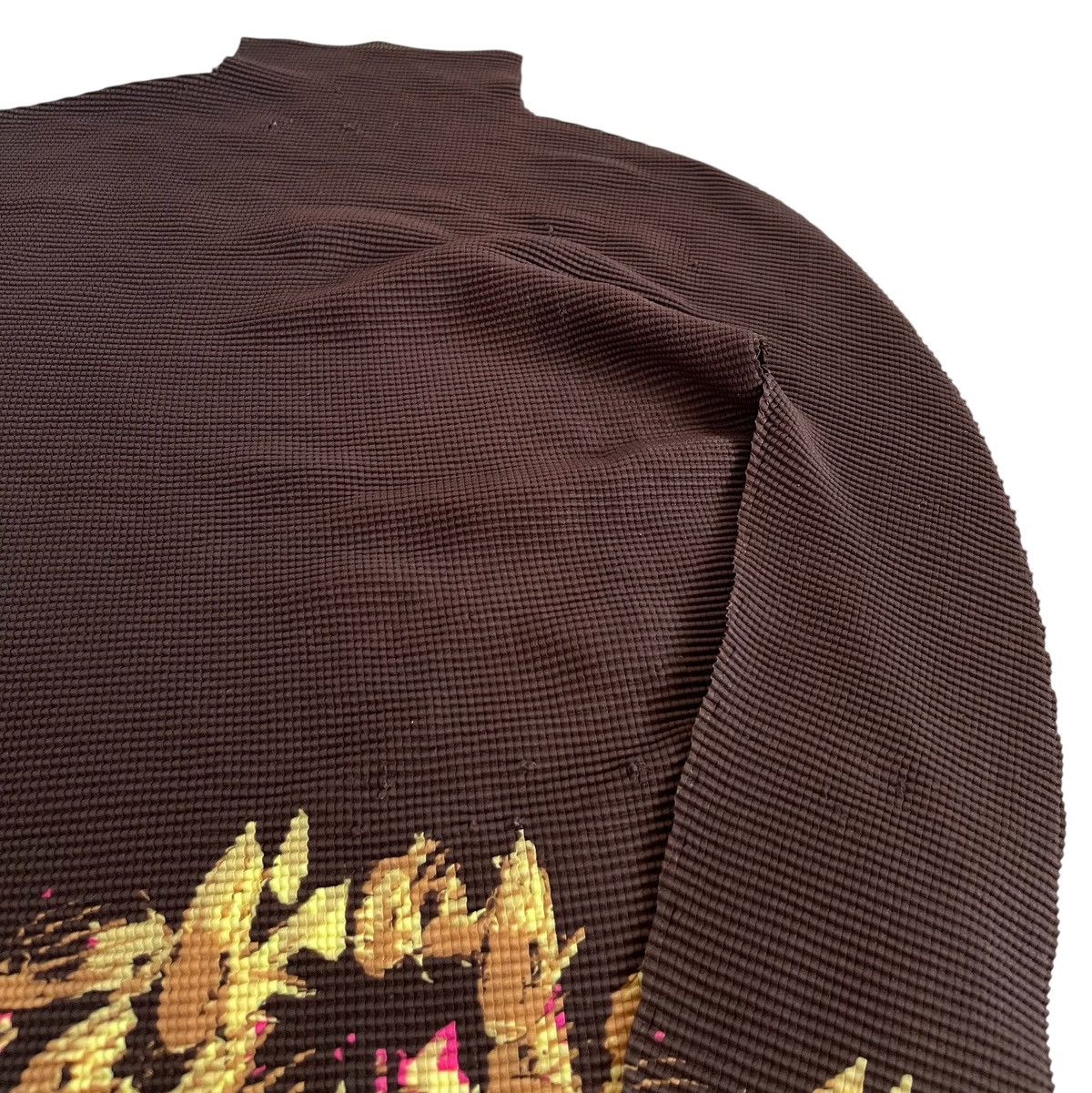 Issey Miyake TAX FREE 🇺🇸 issey miyake me pleated golden floral longsleeve Size S / US 4 / IT 40 - 3 Thumbnail