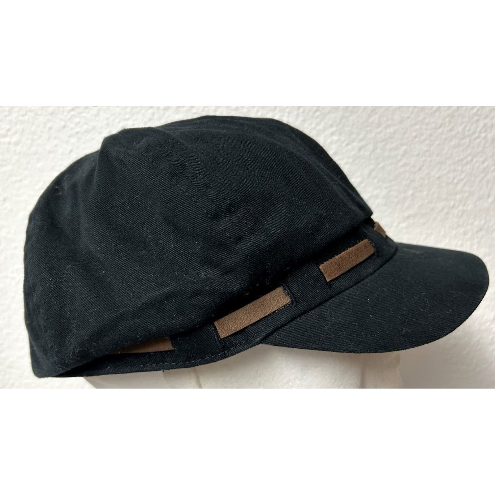 Harley Davidson VINTAGE Harley Davidson Women’s Short Billed Hat L Black Baseball Cap Women Size 36" / US 14 / IT 50 - 3 Thumbnail