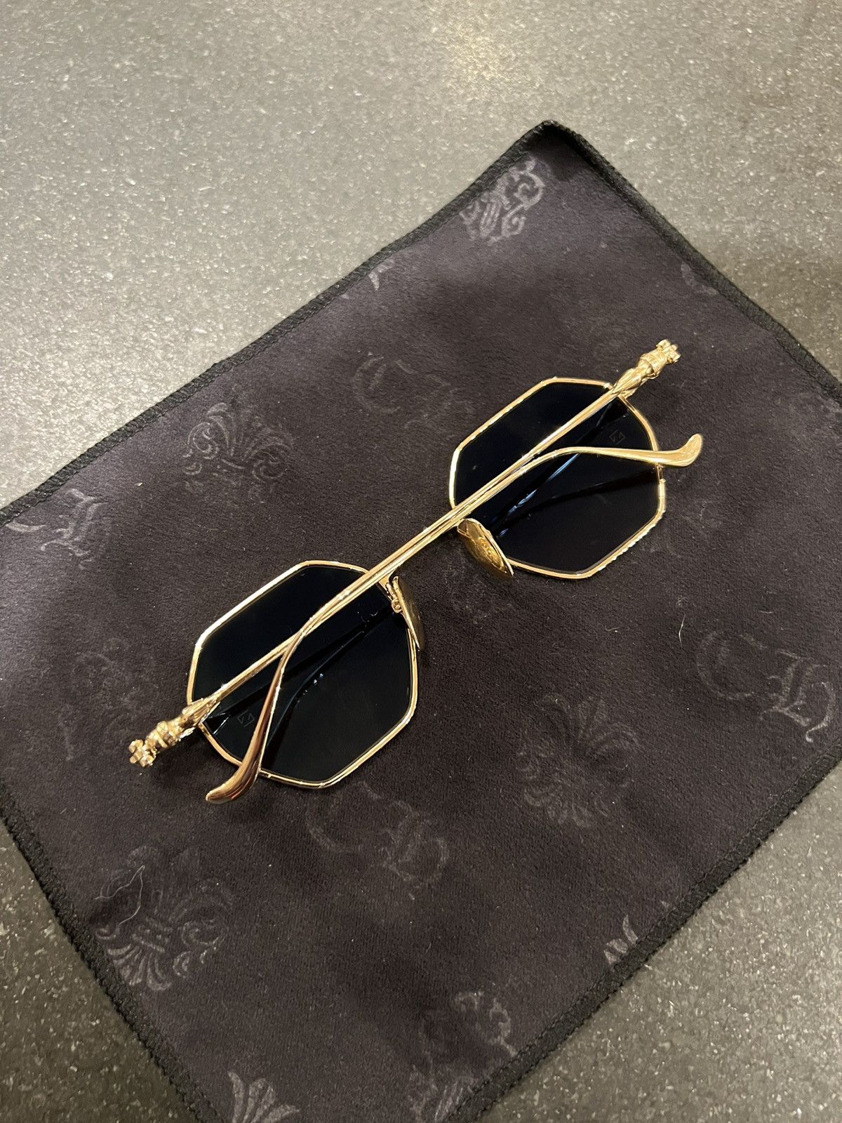 Chrome Hearts Chrome Hearts ‘evaculation’ Sunglasses Gold Size ONE SIZE - 6 Thumbnail
