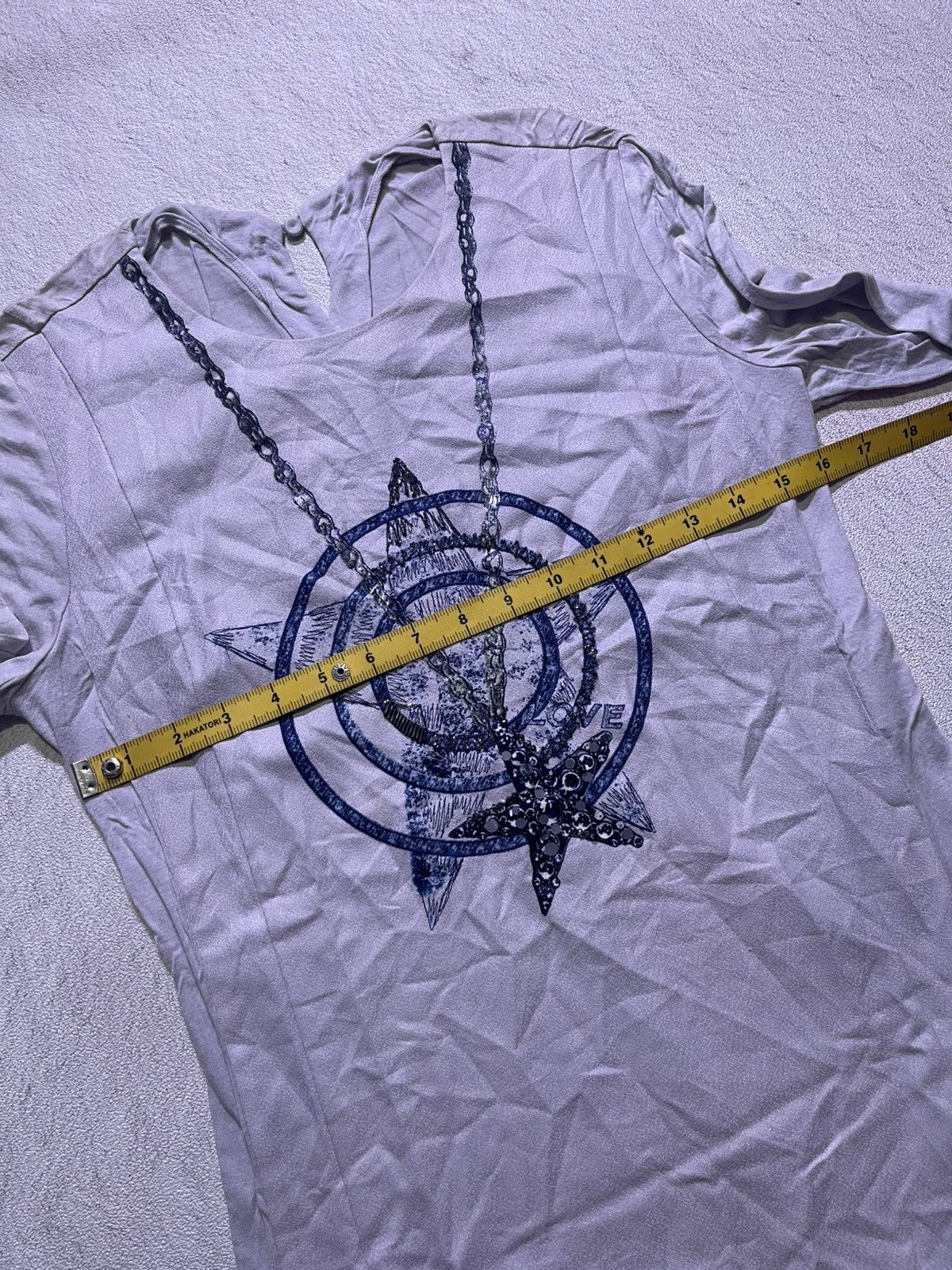 Japanese Brand Y2K long sleeve t-shirt with star necklace motif Size M / US 6-8 / IT 42-44 - 6 Thumbnail