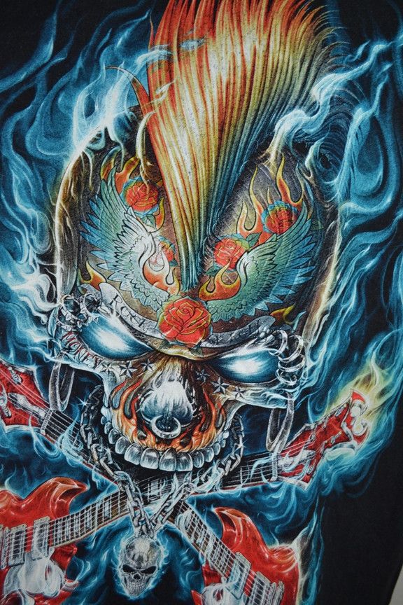 Affliction × Band Tees × Vintage Vintage Rock Chang Punk Clown tee t-shirt XL Size US XL / EU 56 / 4 - 4 Thumbnail