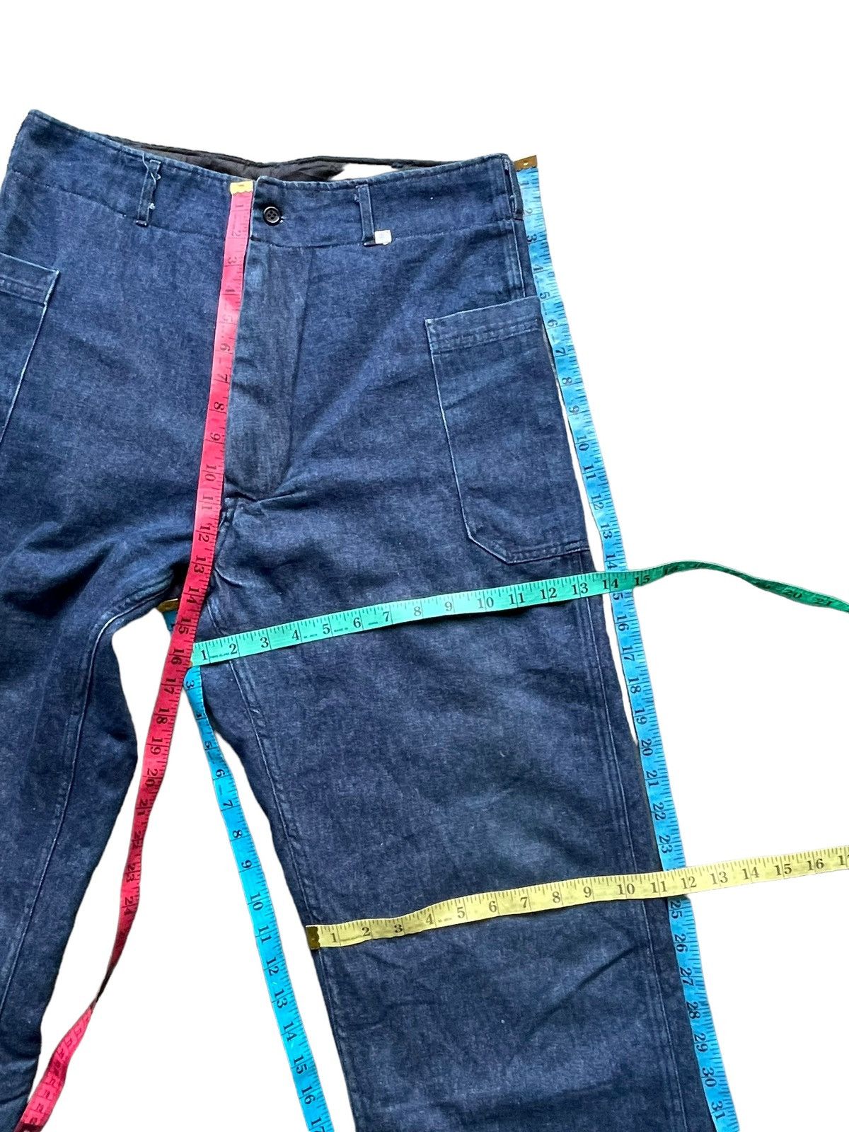 Japanese Brand Vintage Japanese Worker Denim Quilted Size US 34 / EU 50 - 13 Thumbnail