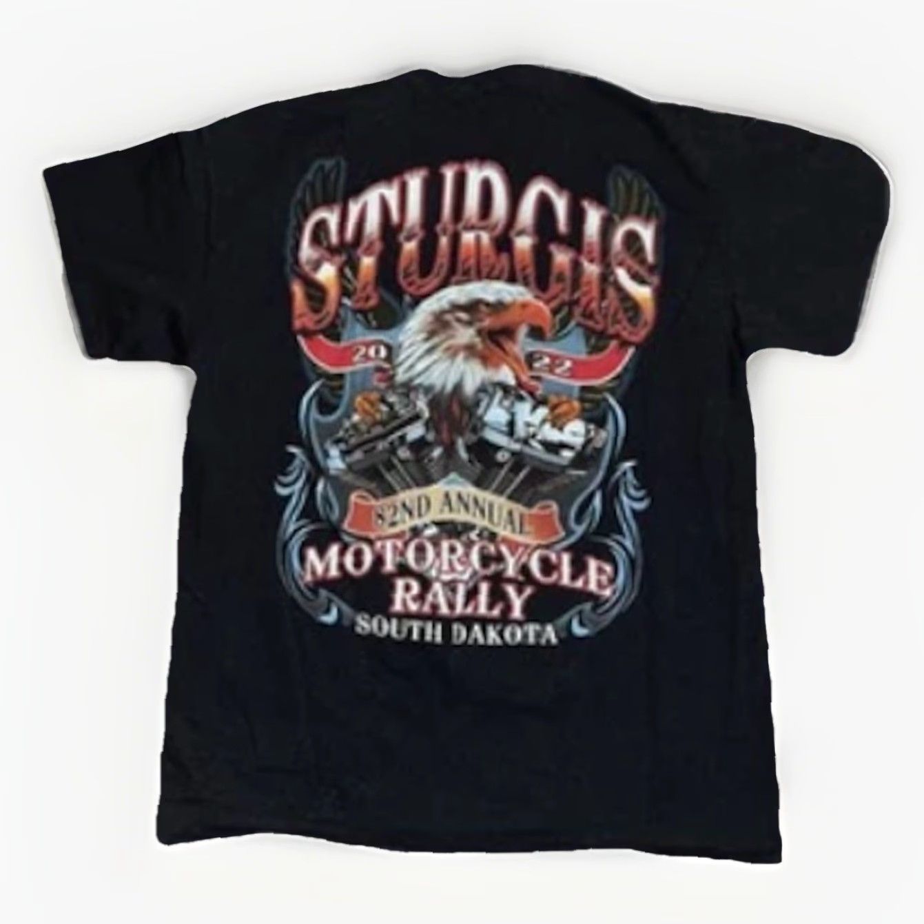 Vintage Sturgis T-Shirt Black Large 20x26 Men Crew Neck Short Sleeve Graphic Print Biker Motorcycle Rally 82nd Annual South Dakota Size US L / EU 52-54 / 3 - 2 Thumbnail