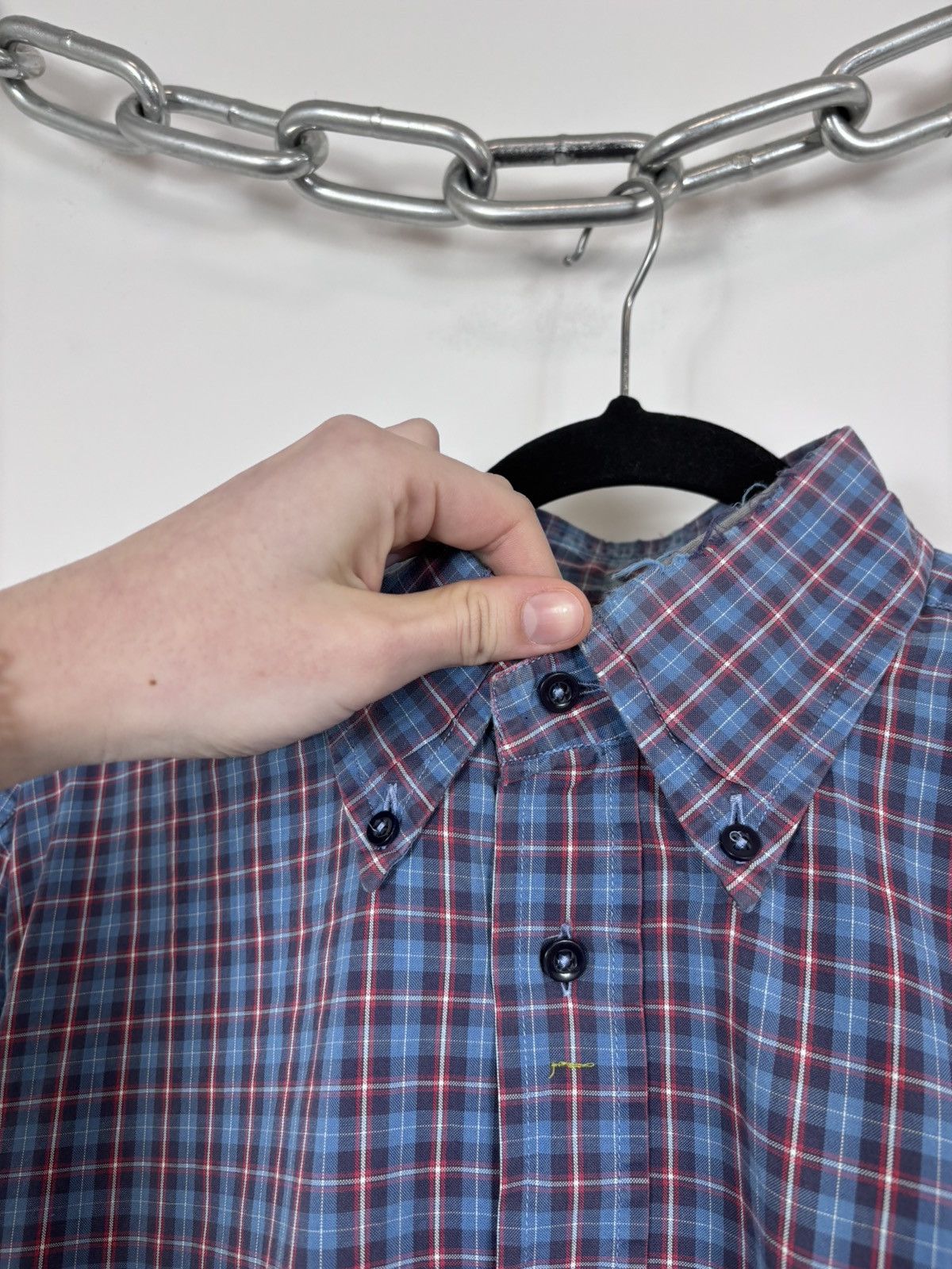 Avirex Vintage Avirex USA Checkered Army Military Long Sleeve Shirt Size US L / EU 52-54 / 3 - 4 Thumbnail
