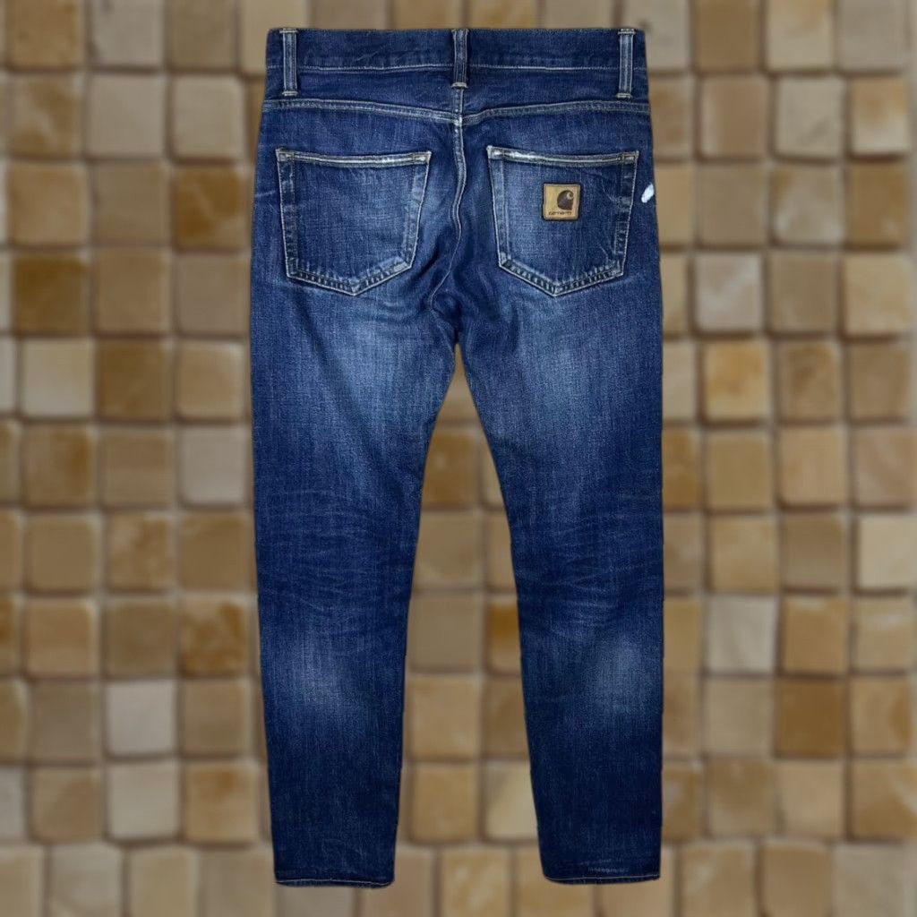 Carhartt Carhartt Klondike Pant II Blue Denim Regular Tapered Fit Jeans 29 x 32 Mens Jeans Denim Blue Size US 29 - 1 Thumbnail