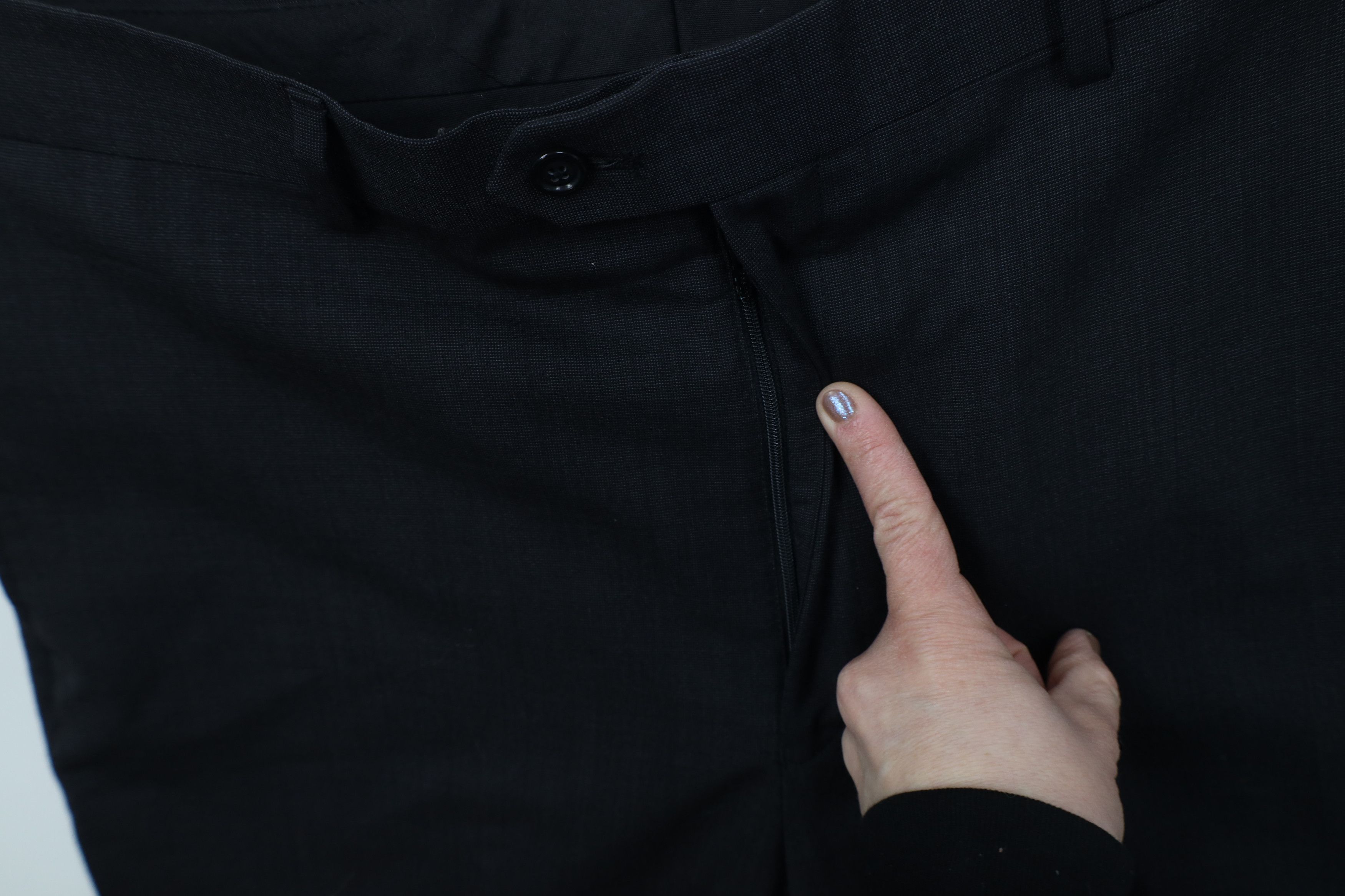 Vintage Vintage 90s Streetwear Wide Leg Chino Pants Charcoal Gray Size US 37 - 6 Thumbnail