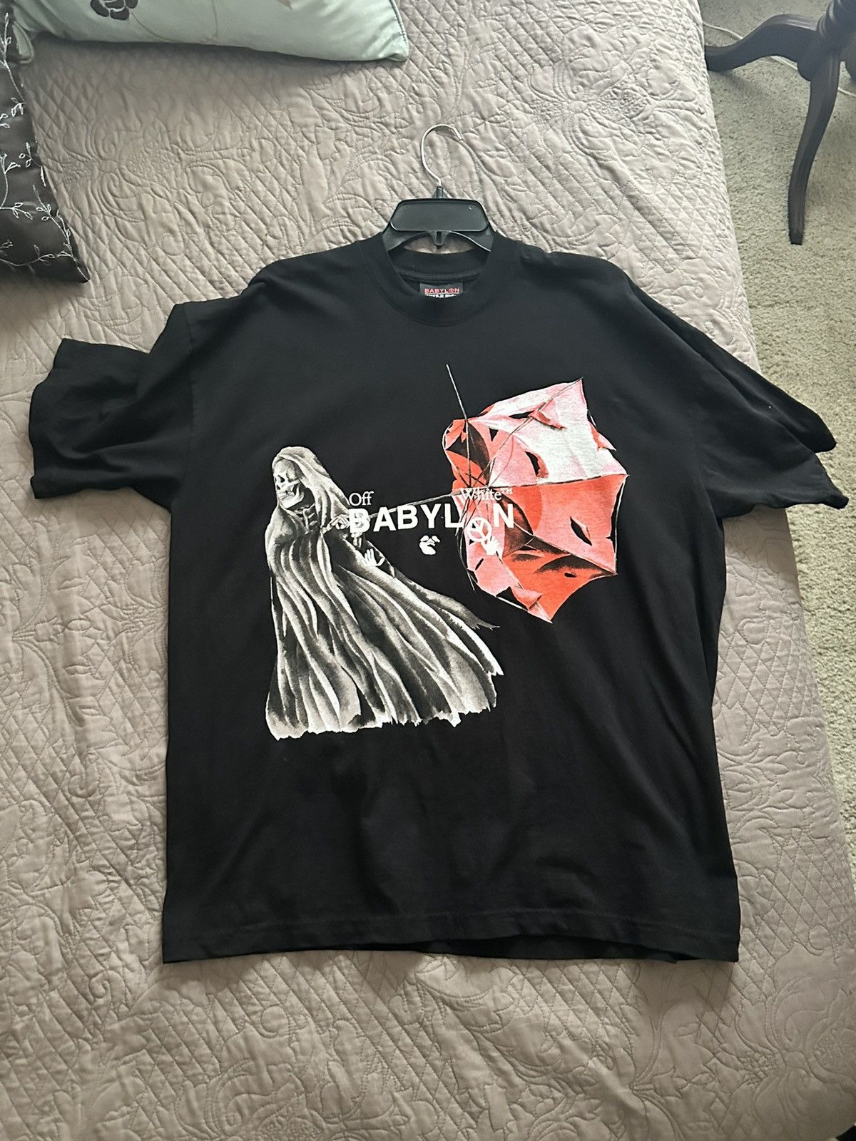 image of Off-White X Babylon Reaper Tee XL in Black, Men's