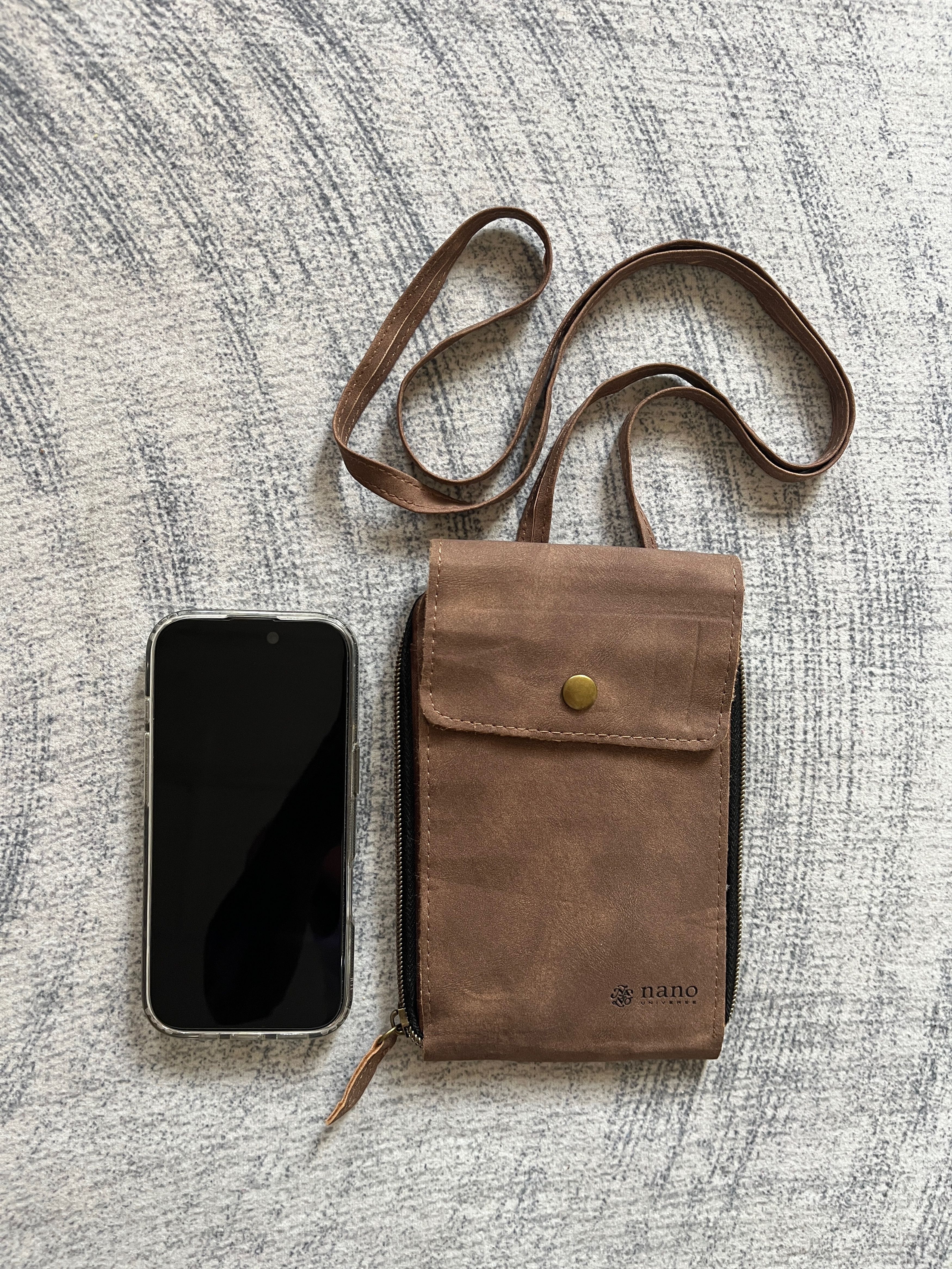 NANO universe Nano Universe Suede Leather Small Size Sling Bag Size ONE SIZE - 3 Thumbnail