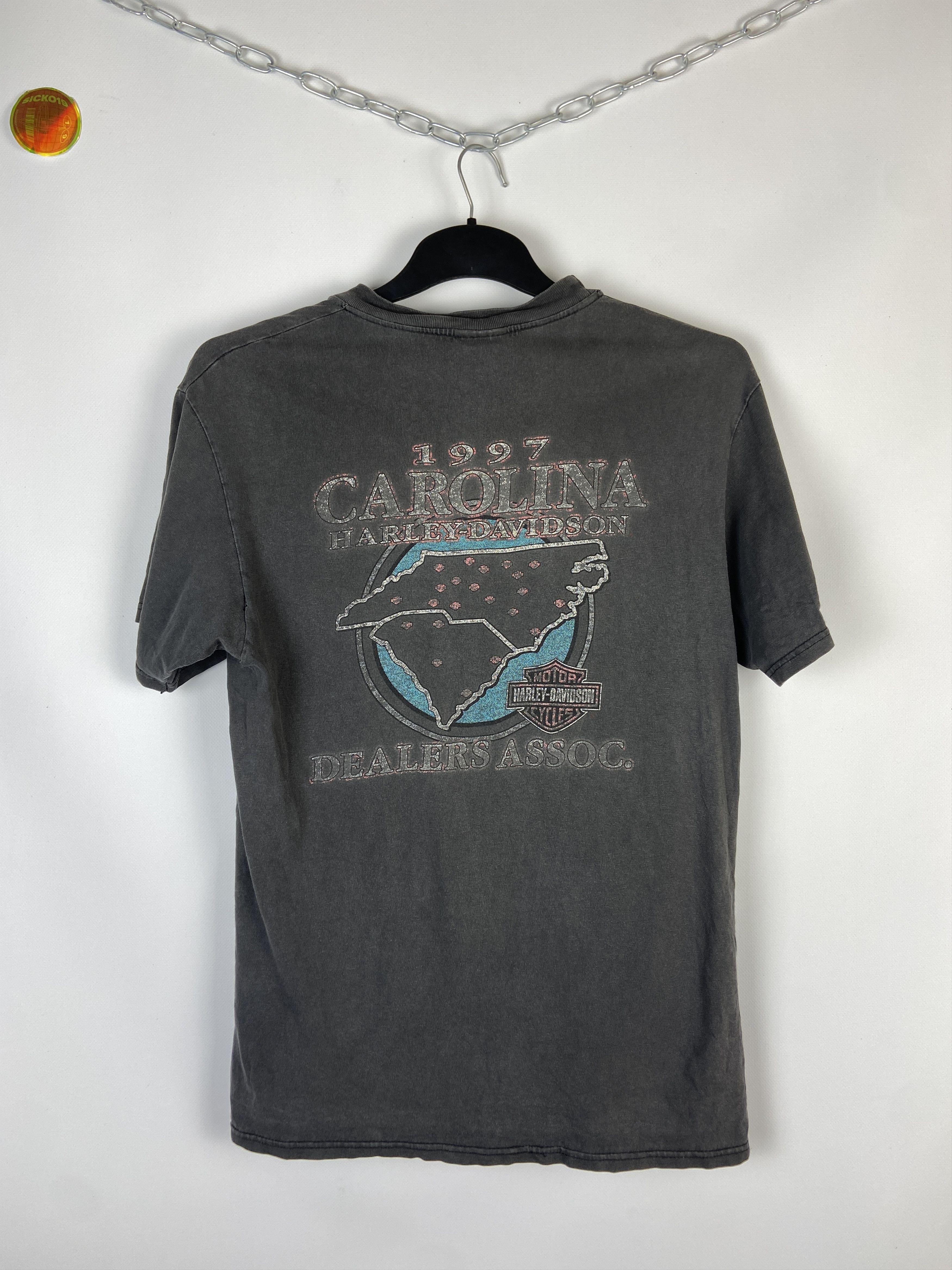 Harley Davidson × Vintage Vintage Harley Davidson Carolina 1997 tee Size US M / EU 48-50 / 2 - 7 Thumbnail
