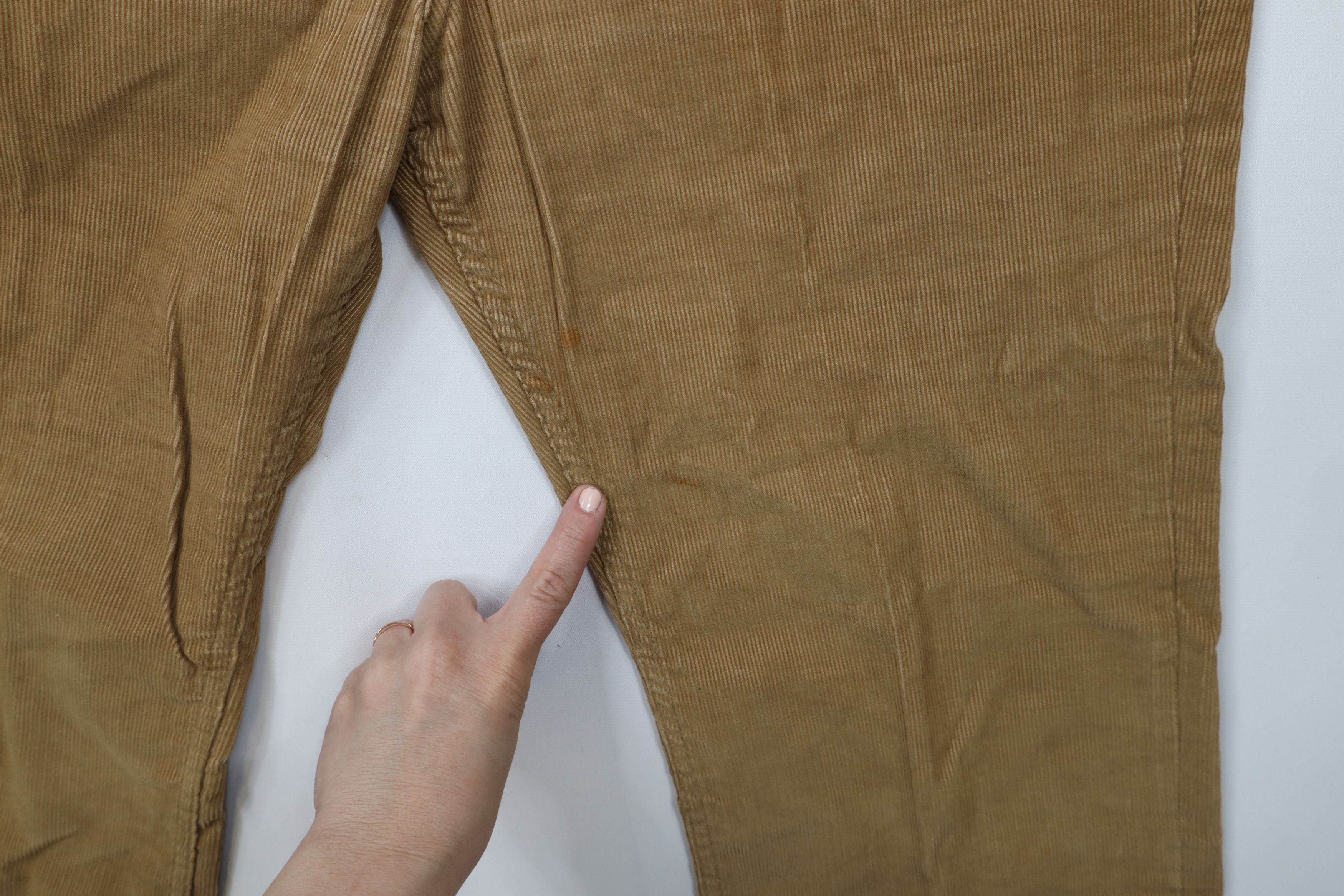 Vintage Vintage 70s Streetwear Wide Leg Corduroy Chino Pants USA Size US 38 / EU 54 - 5 Thumbnail