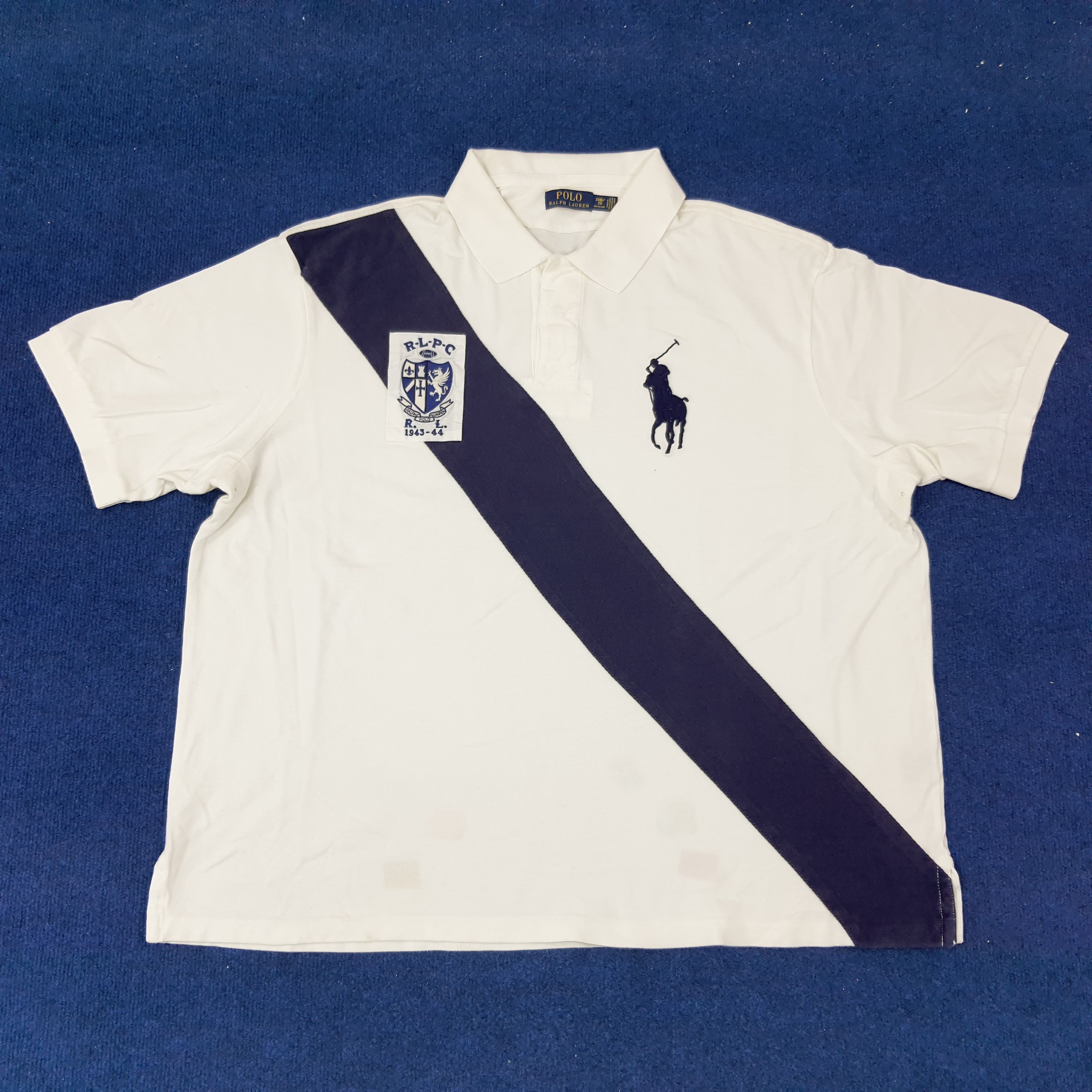 Polo Ralph Lauren × Vintage Vintage Polo Ralph Lauren RLPC Polo Shirt C219N7 Size US XXL / EU 58 / 5 - 1 Thumbnail
