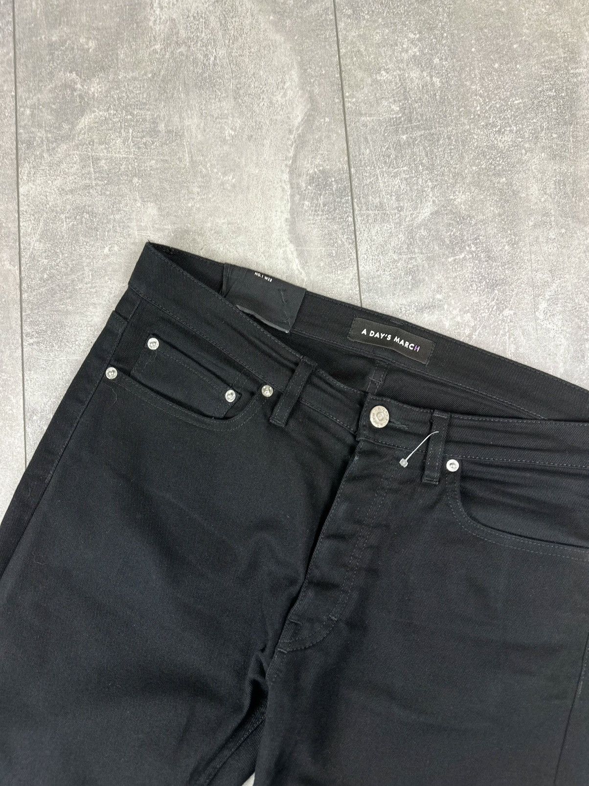 A Day's March A Days March Basic Black Denim Jeans Pants Size US 32 / EU 48 - 8 Thumbnail