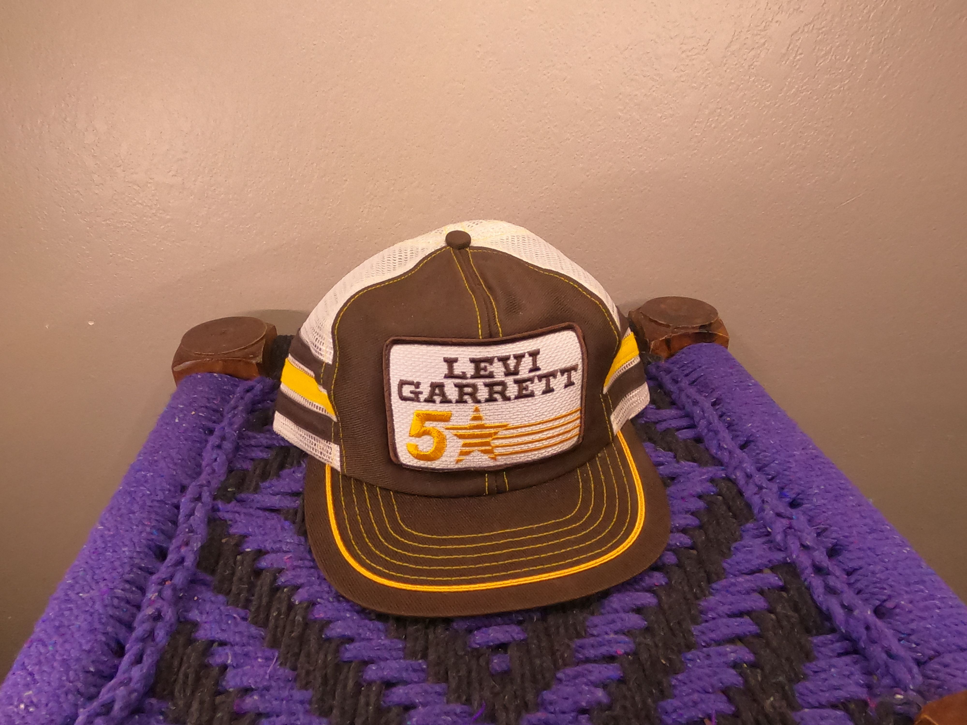 NASCAR LEVI GARRETT Vintage Chewing Tobacco/Nascar trucker Hat Size ONE SIZE - 1 Thumbnail