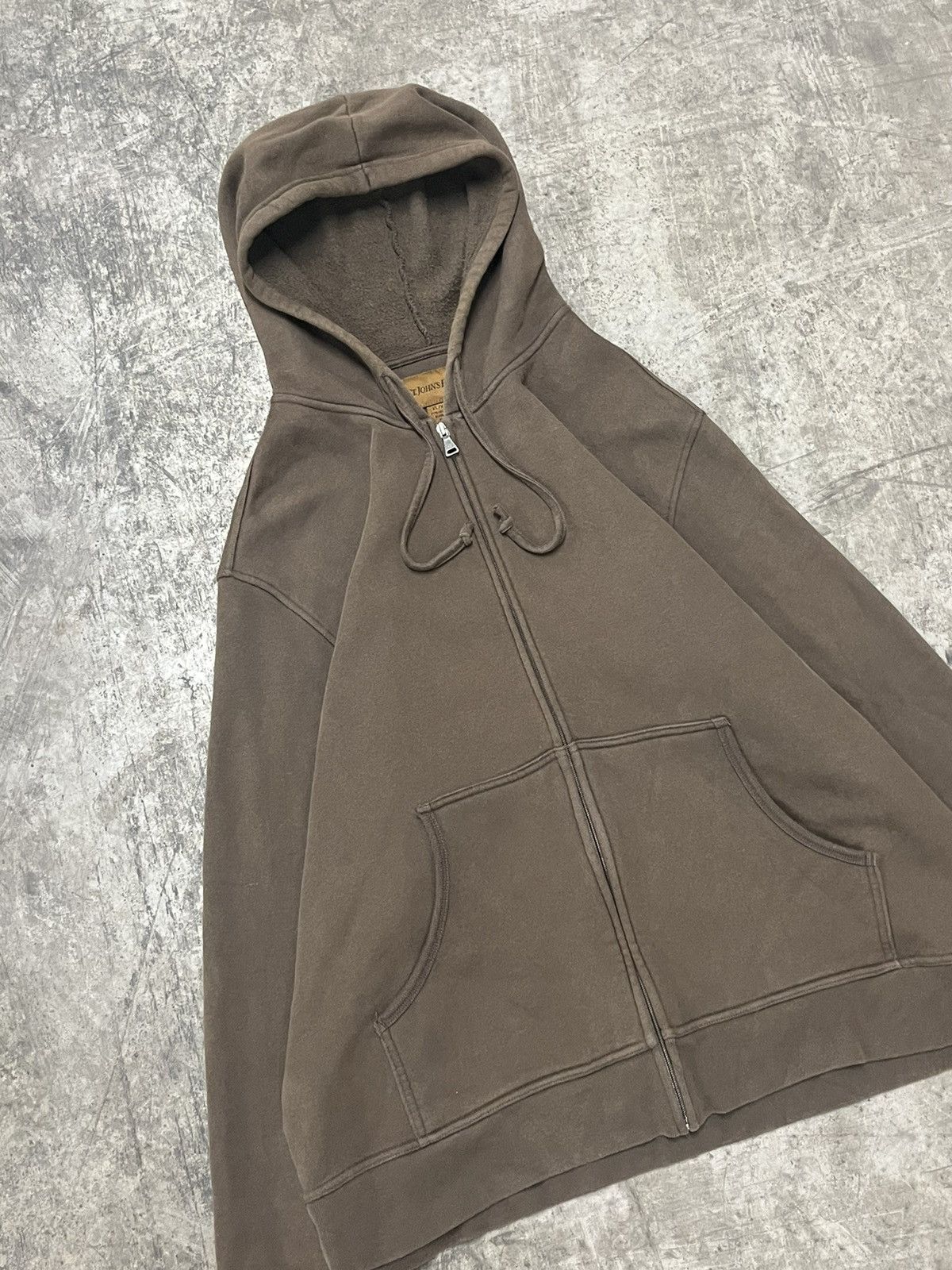 Russell Athletic × Vintage Mocha brown vintage blank zip up sweatshirt earthtone hype Size US XL / EU 56 / 4 - 3 Thumbnail