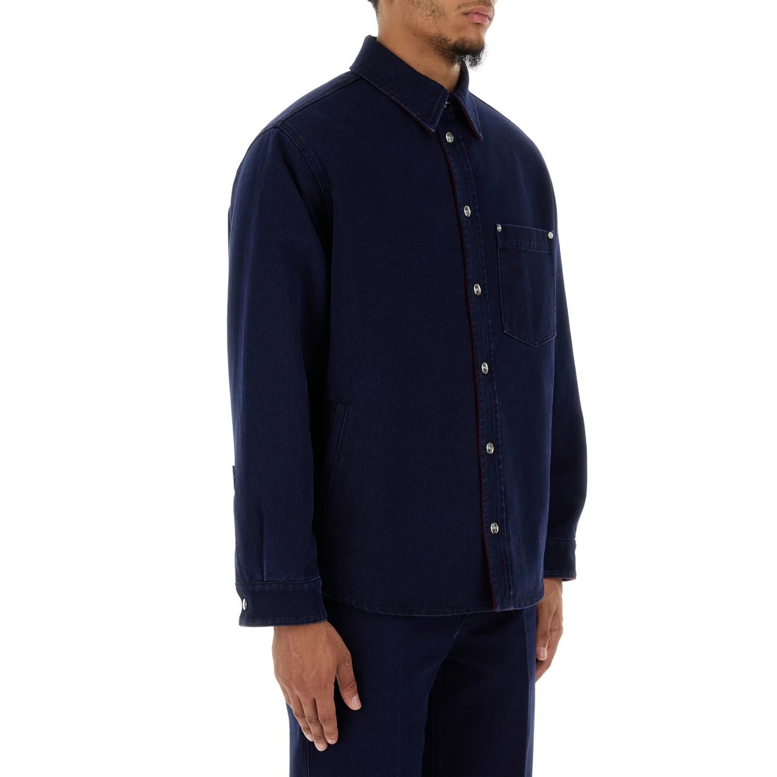 Gucci GUCCI Dark Blue Denim Jacket New & Authentic (Men's size:48; Size US M / EU 48-50 / 2 - 3 Thumbnail