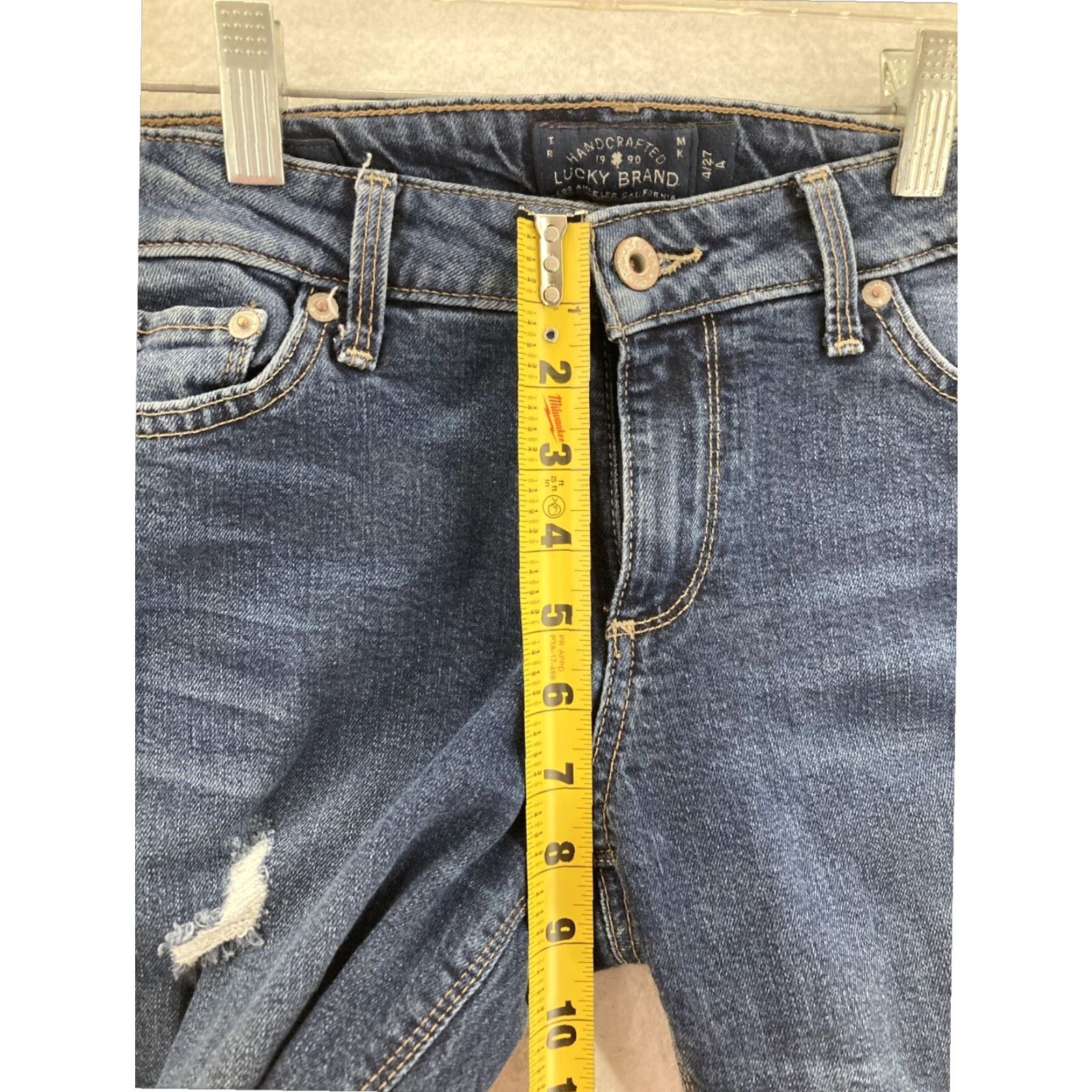 Lucky Brand Lucky Brand Womens Blue Skinny Jeans Size 4 Size 27" / US 4 / IT 40 - 5 Thumbnail