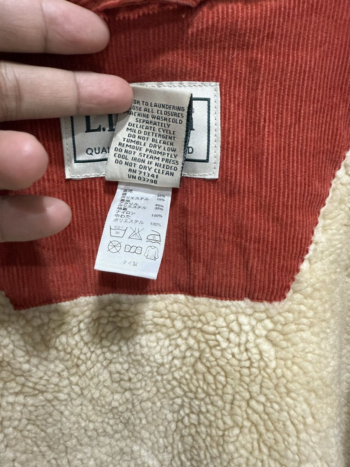 L.L. Bean LL BEAN Corduroy Jacket Type 3 Style Sherpa Inner Rare Size US L / EU 52-54 / 3 - 12 Thumbnail