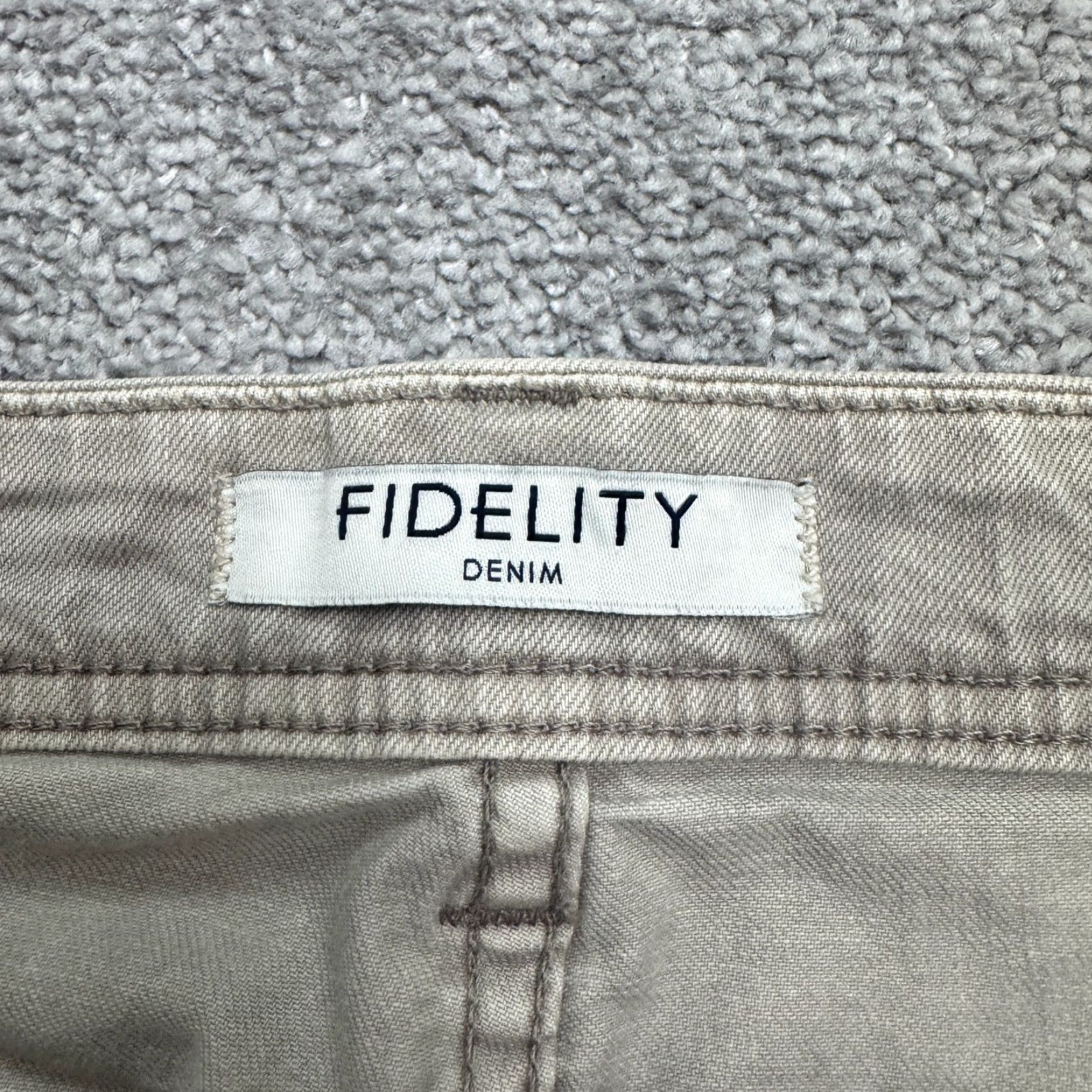 Denime Fidelity Jimmy Slim Straight Jeans Men 40 Beige Denim 5-Pocket Stretch Mens Size US 40 / EU 56 - 7 Thumbnail