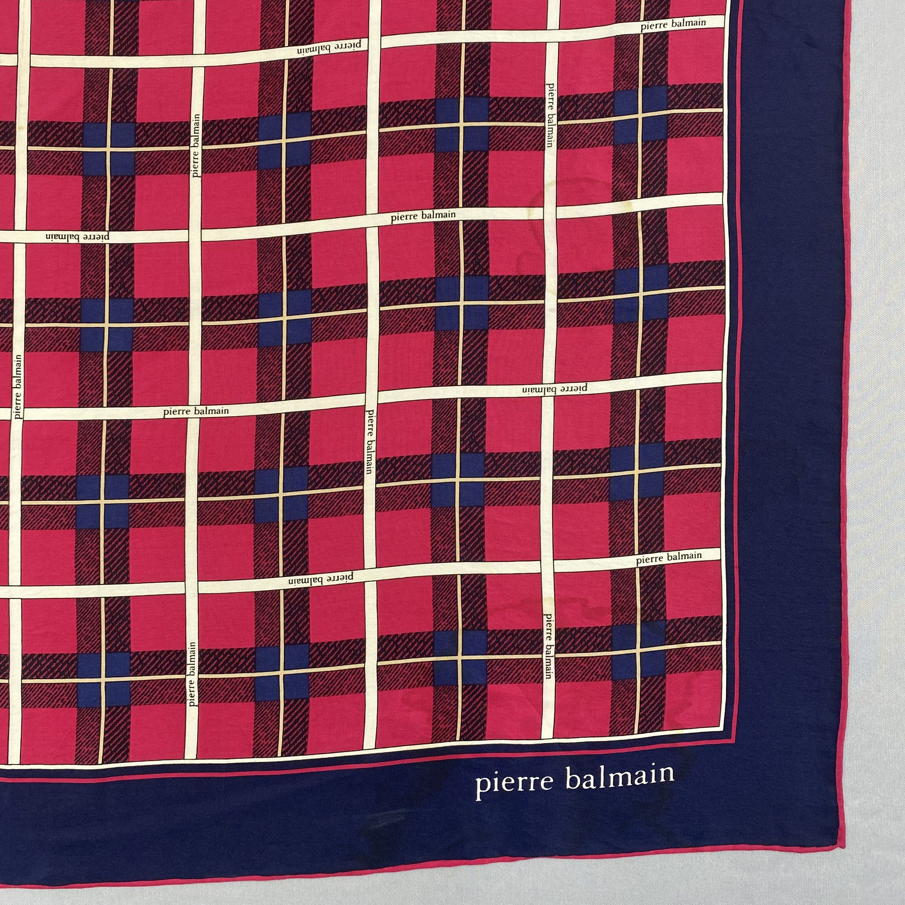 Japanese Brand Vintage Pierre Balmain SILK Scarf Twill Stole Wraps Scarves Size ONE SIZE - 5 Thumbnail