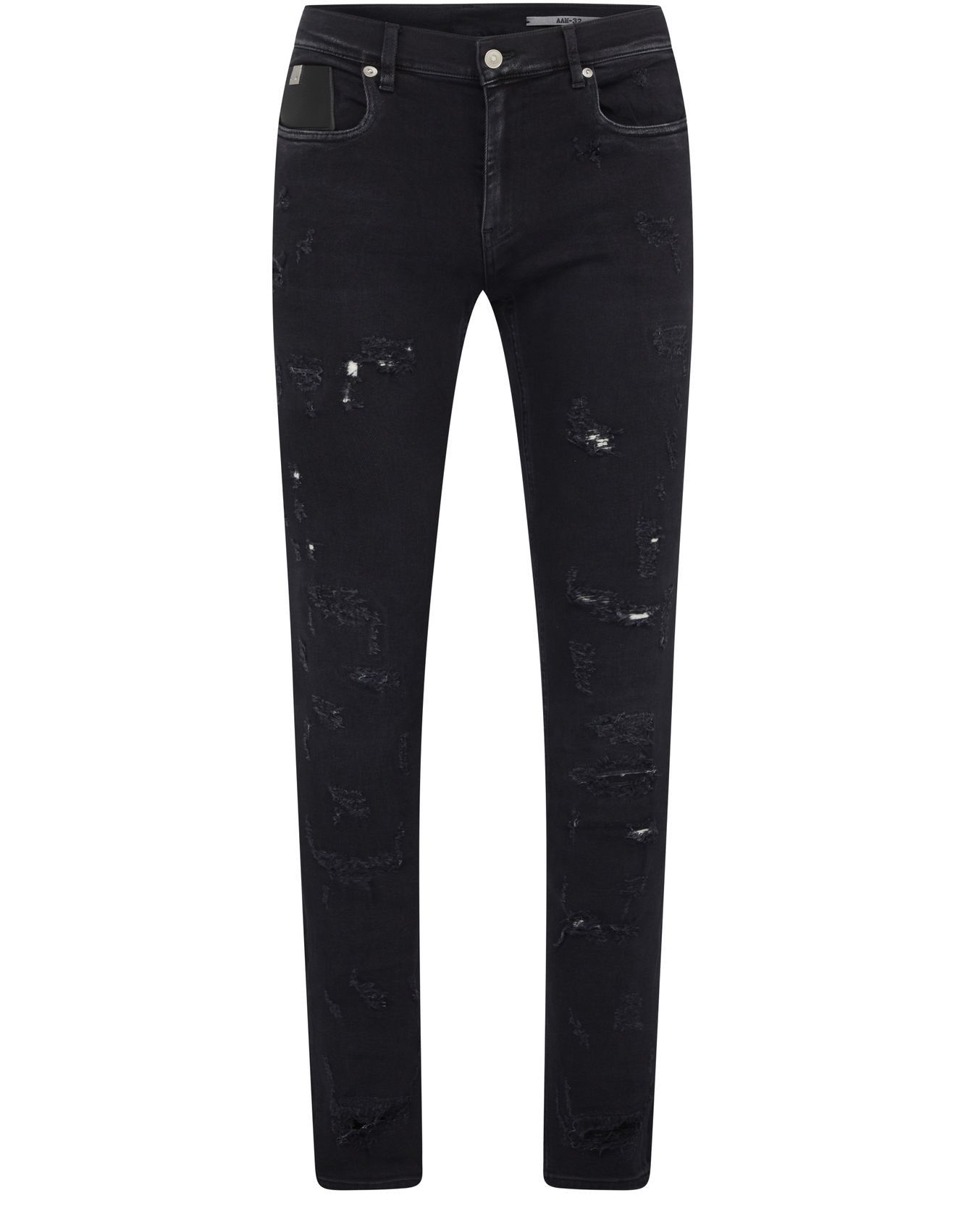 image of 1017 Alyx 9Sm Super Skinny Treated Jeans in Black, Men's (Size 32)