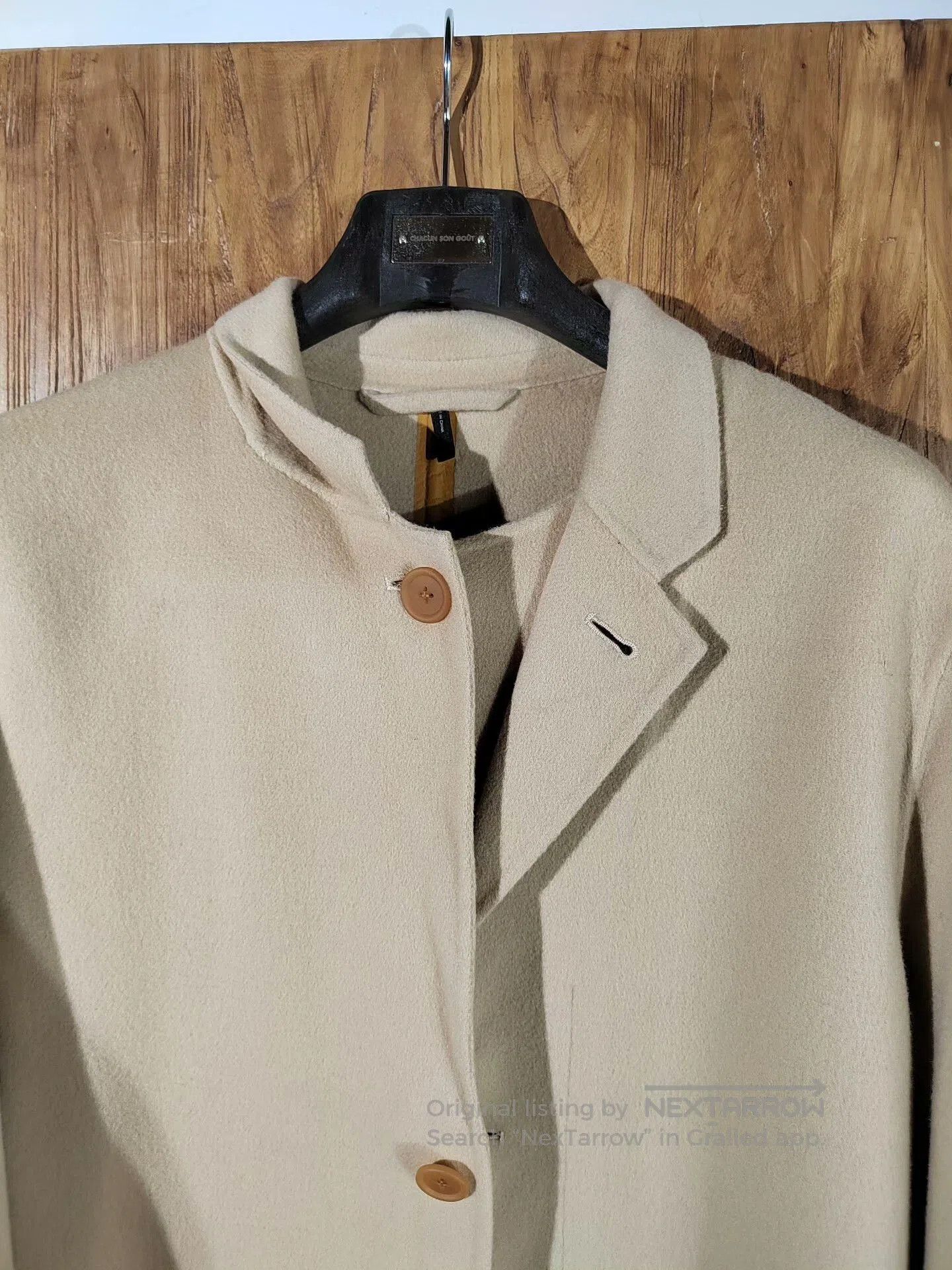 Helmut Lang Helmut Lang Wool Blend Overcoat. Size L / US 10 / IT 46 - 4 Thumbnail