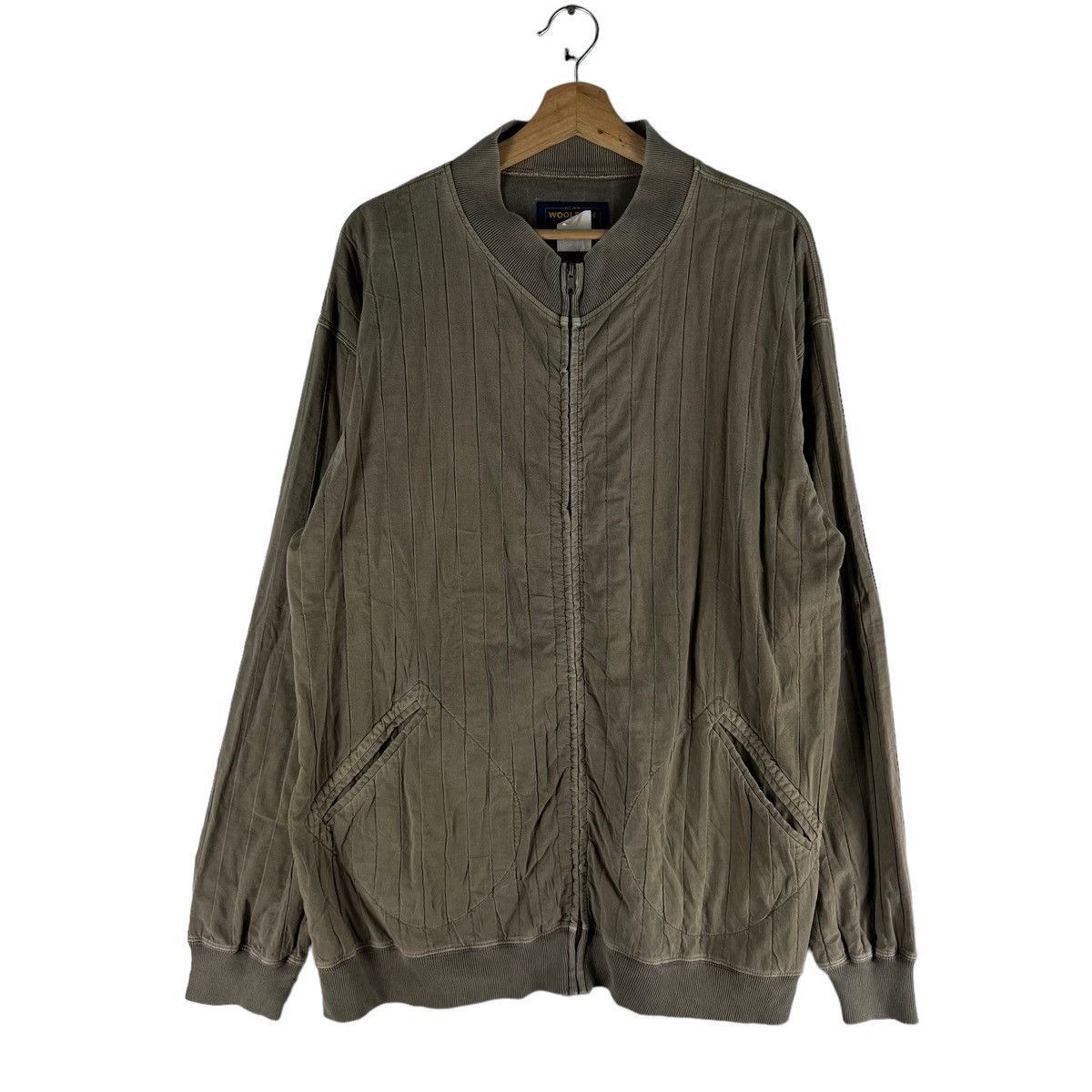 Japanese Brand 🔥VINTAGE BOMBER JACKET WOOLRICH STRIPED DESIGN Size US L / EU 52-54 / 3 - 1 Thumbnail