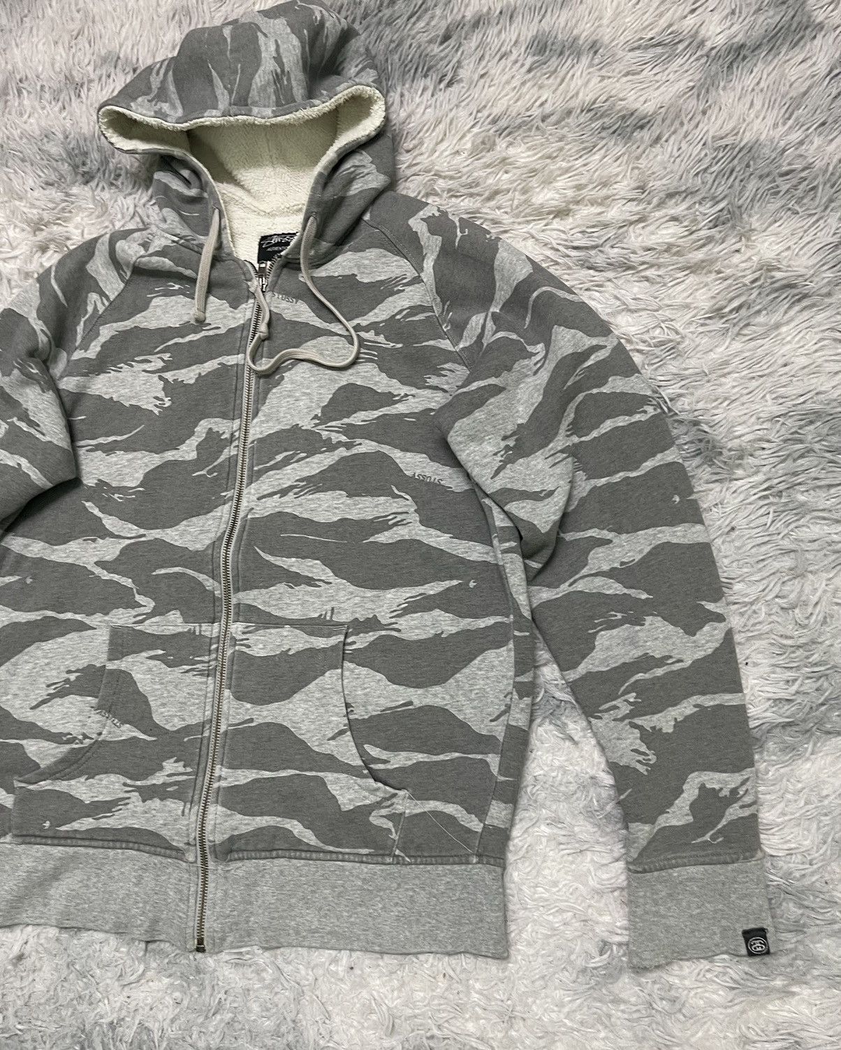 Stussy OG STYLE STUSSY TIGER STRIPES CAMO HOODIE ZIPPER Size US M / EU 48-50 / 2 - 4 Thumbnail