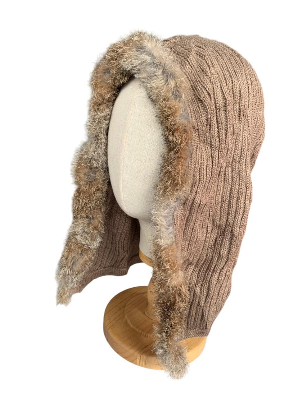 Japanese Brand × Kapital × Vintage Punk Bondage Style Fur Hoodie Hat Size ONE SIZE - 4 Thumbnail
