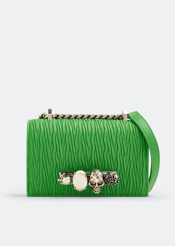 Alexander McQueen CC000025 Size: OS / Jewelled Satchel Mini Bag in Green Size ONE SIZE - 1 Thumbnail
