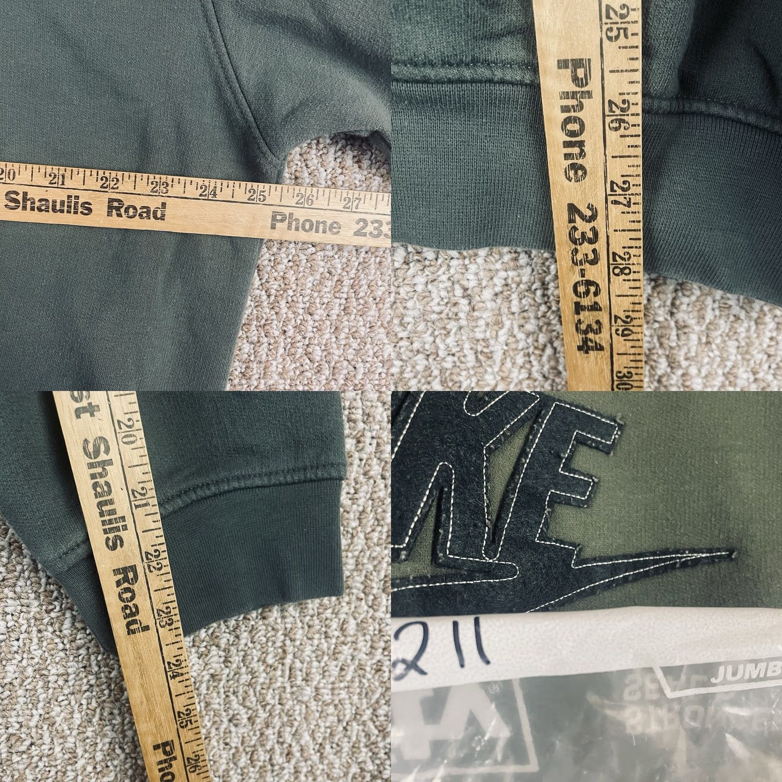 Nike VTG Nike Sweatshirt Men L Green Crew Neck Stitched Swoosh Y2K 211 90s Vintage Sportswear Size US L / EU 52-54 / 3 - 9 Thumbnail