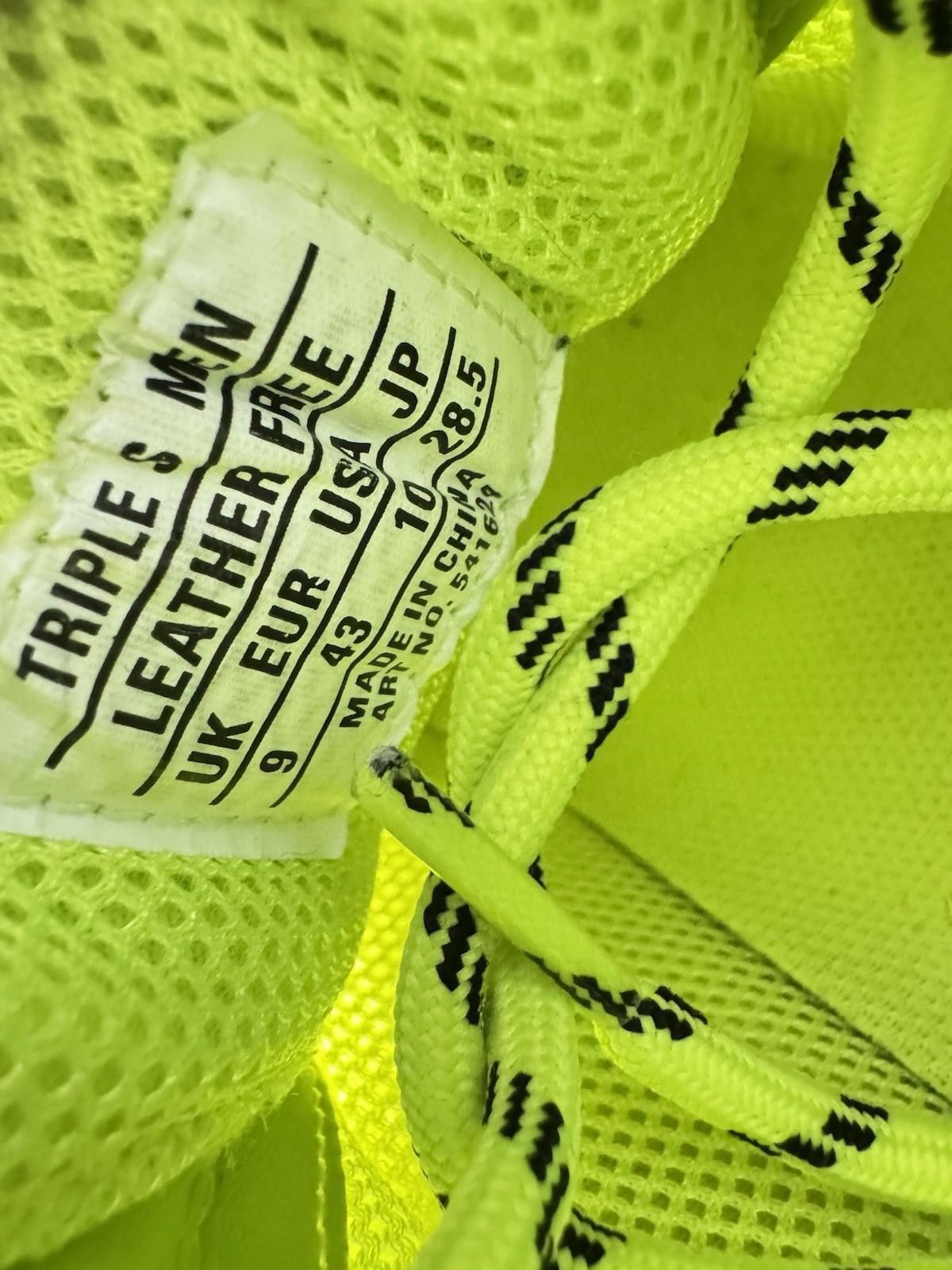 Balenciaga Balenciaga Triple S Clear Sole Sneakers Neon Yellow SZ 10/43 Size US 10 / EU 43 - 6 Thumbnail