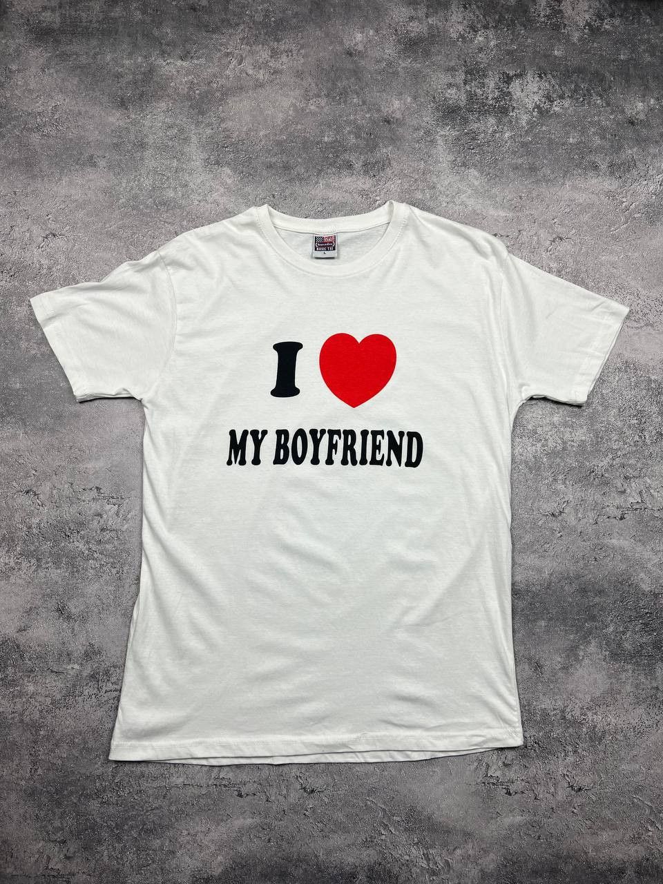 Vintage Vintage I Love My Boyfriend T-Shirt American Zone Size US L / EU 52-54 / 3 - 1 Thumbnail