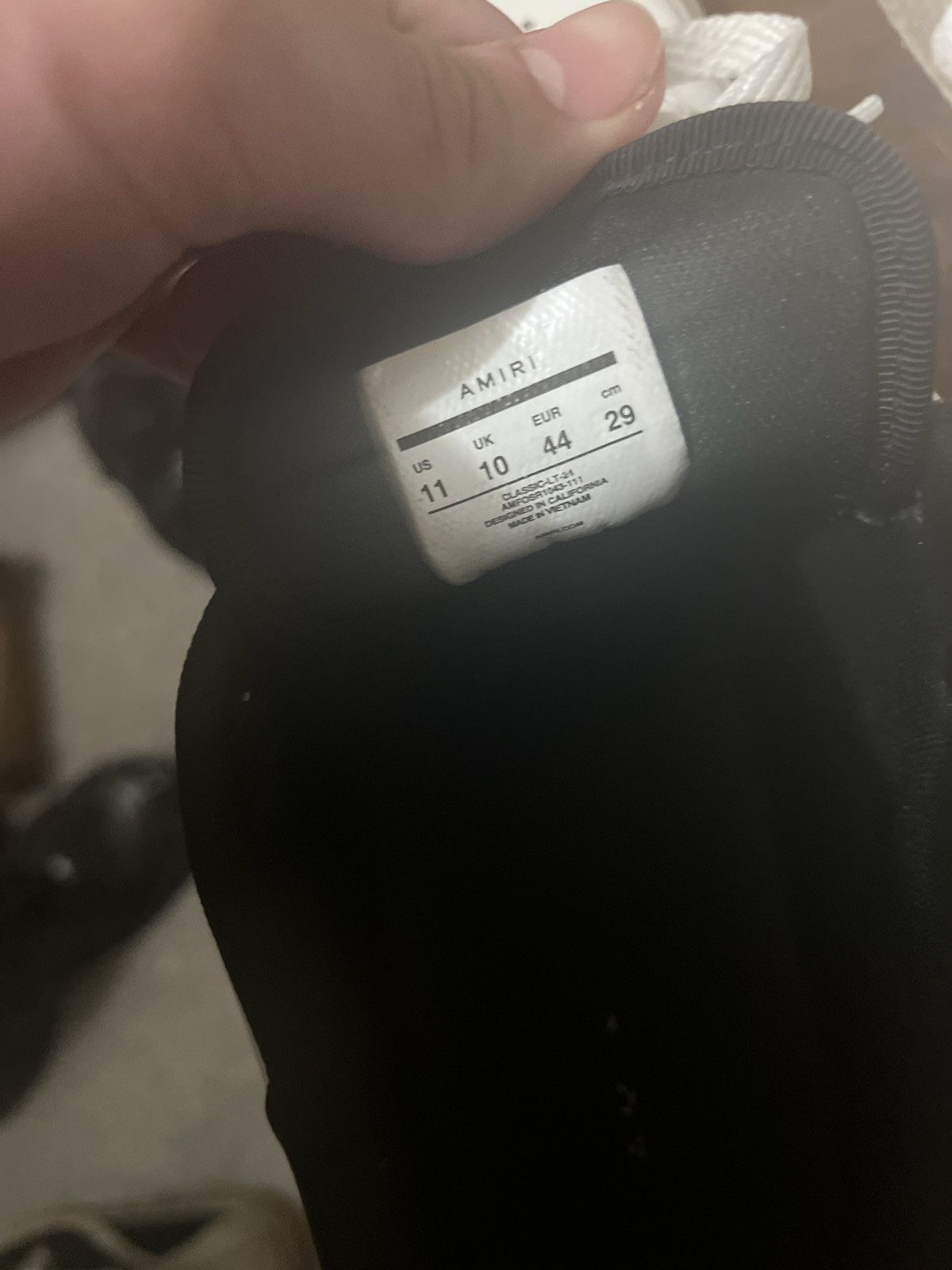 Amiri Amiri Black Classic lows size 44 Size US 11 / EU 44 - 7 Thumbnail