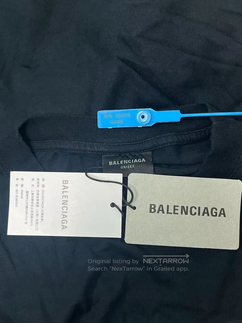 Balenciaga Balenciaga Letter round neck short sleeve Size XL / US 12-14 / IT 48-50 - 5 Thumbnail