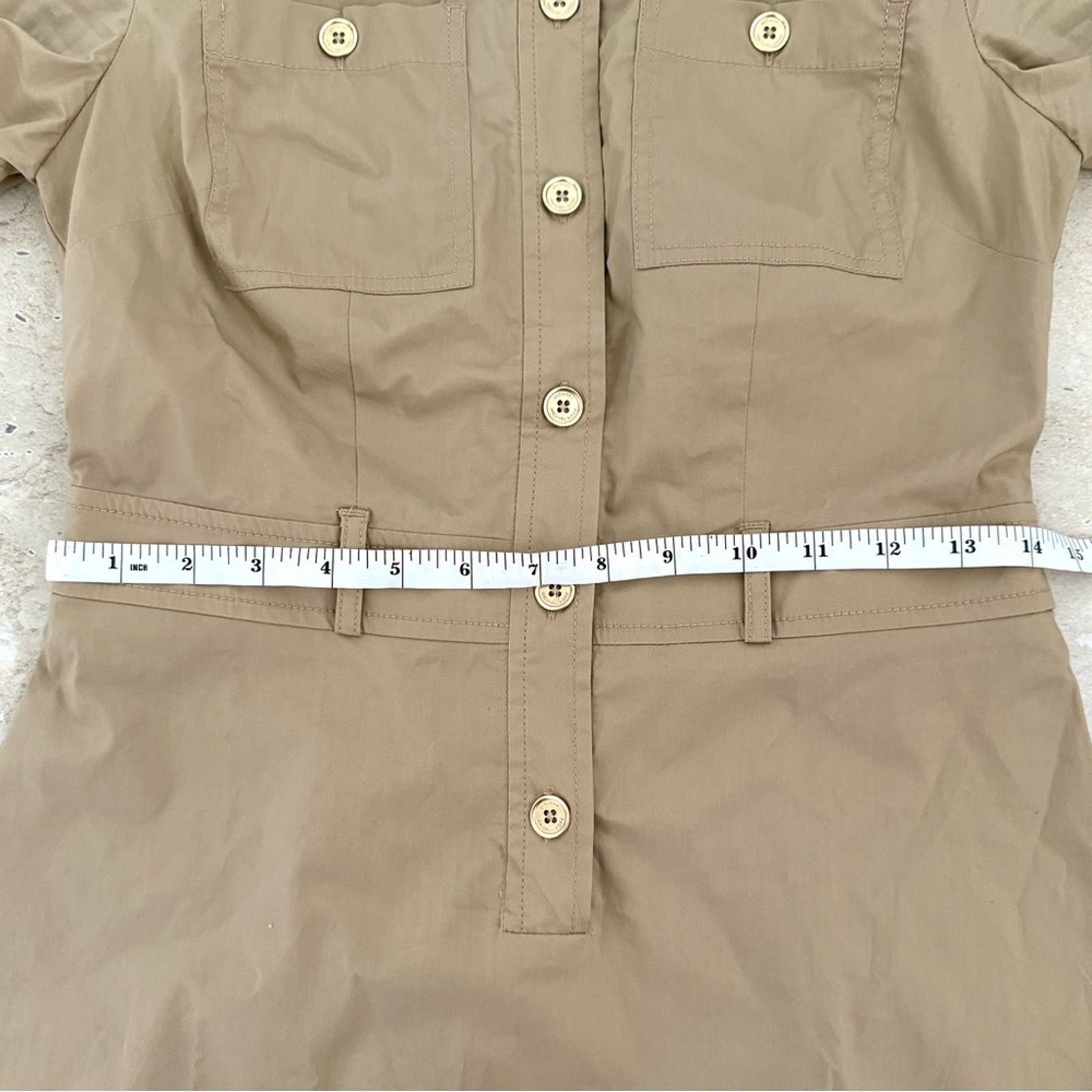 Michael Kors NWT!! MICHAEL KORS Dress, Khaki, Size 0 Size XS / US 0-2 / IT 36-38 - 9 Thumbnail