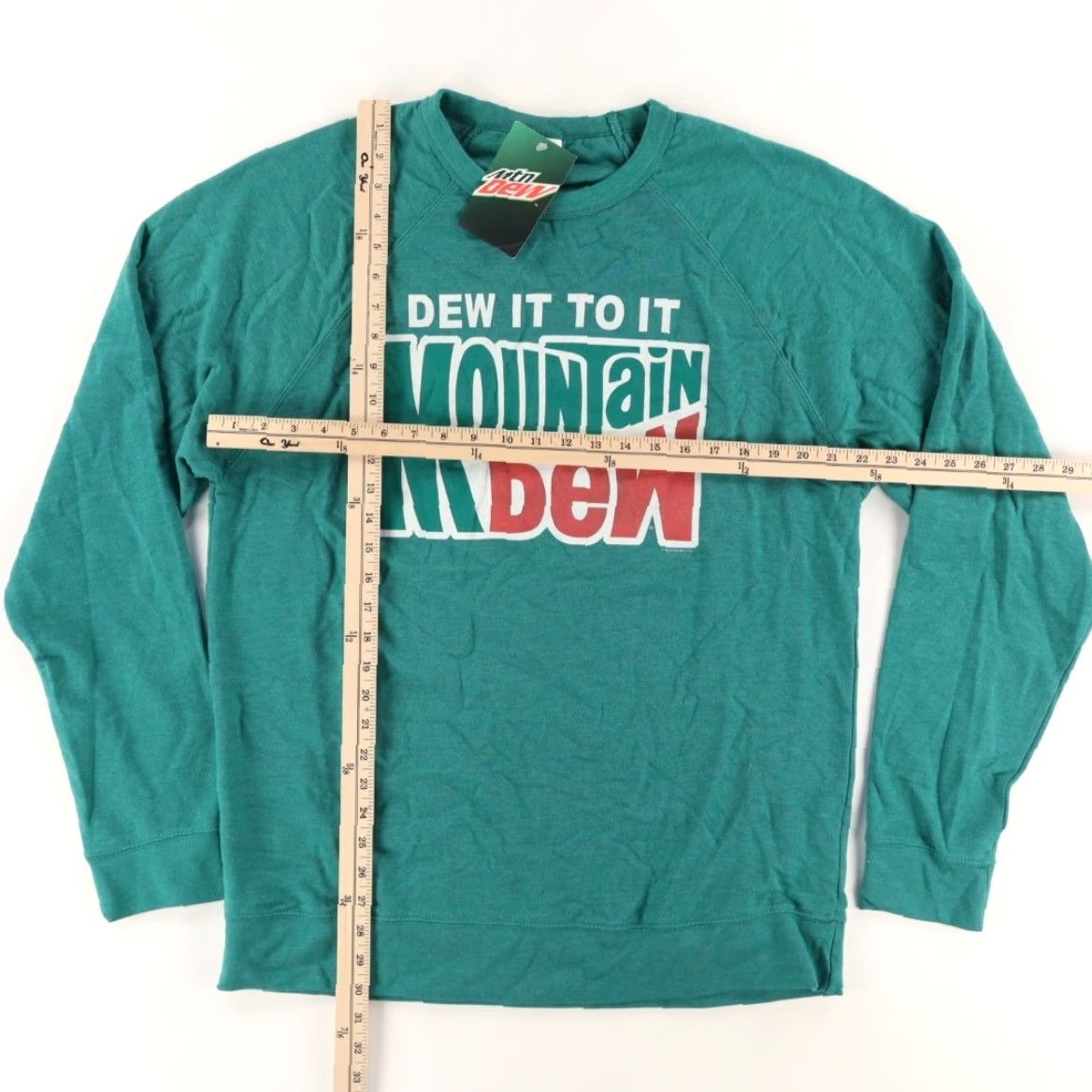 Delta Delta Mountain Dew Fleece Sweatshirt Green Men's XL Shirt Size US XL / EU 56 / 4 - 3 Thumbnail