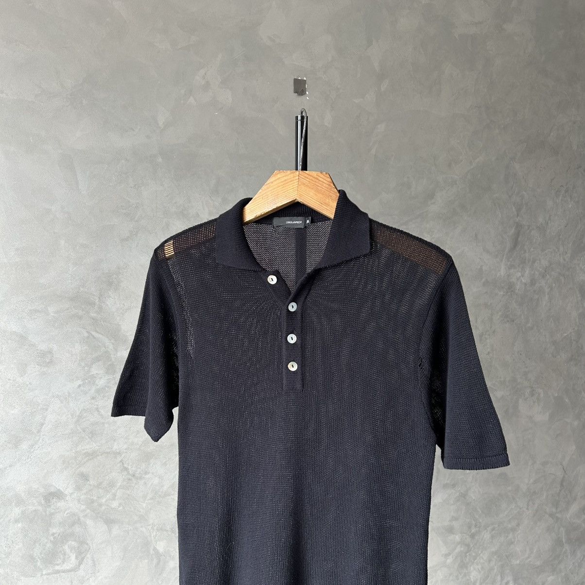 Dsquared2 Dsquared 2 Mesh Lightweight Knit Polo T Shirt M Size US M / EU 48-50 / 2 - 1 Thumbnail