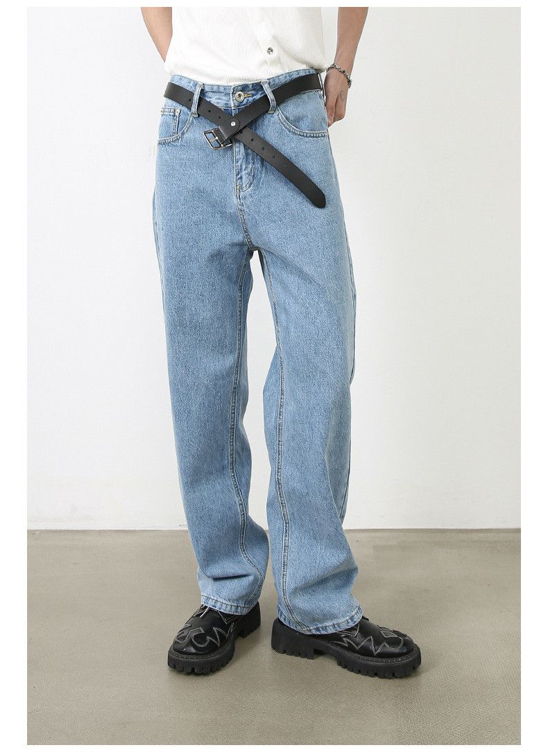 Japanese Brand × Jean Street classic retro washed jeans are versatile Size US 32 / EU 48 - 2 Thumbnail