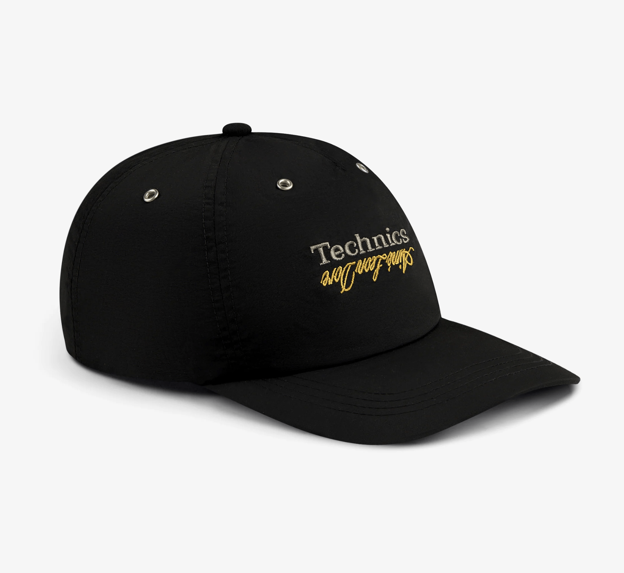 Aime Leon Dore Aime Leon Dore Nylon Technics Nylon Logo Hat Jet Black Size ONE SIZE - 3 Thumbnail