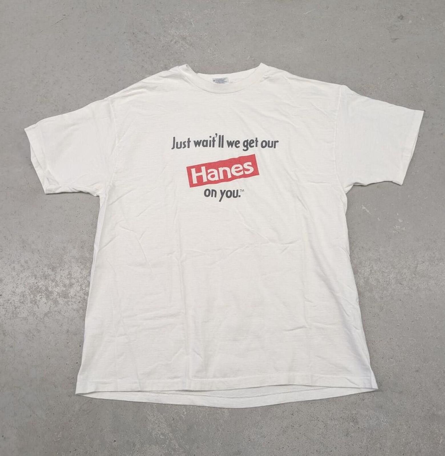 Hanes Vintage Hanes T-shirts "Get Our Hanes On You" promo T-shirt Size US XL / EU 56 / 4 - 1 Thumbnail