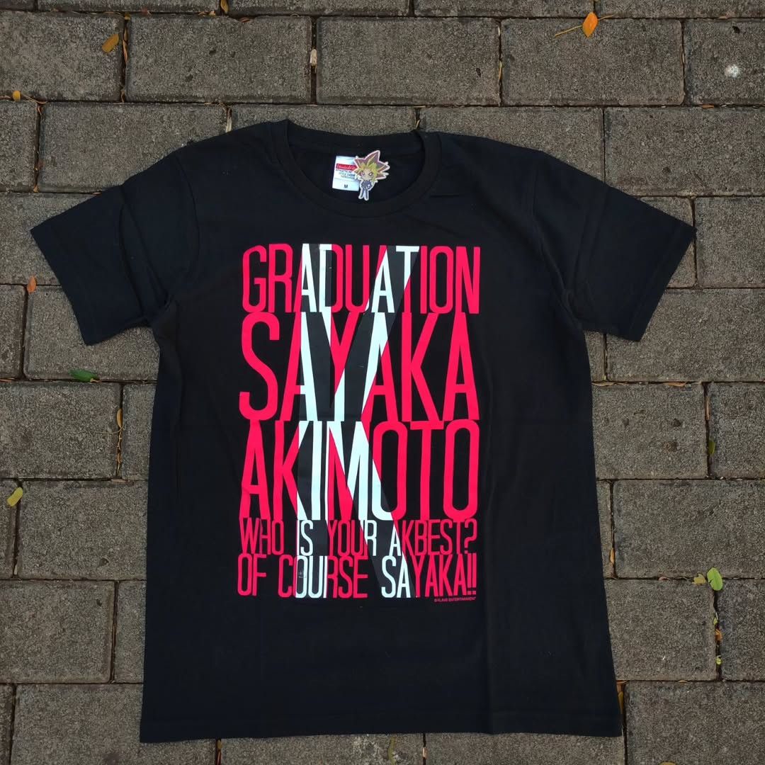 Band Tees AKB48 Sayaka Akimoto Graduation Ceremony 2013 Tee Size US M / EU 48-50 / 2 - 1 Thumbnail