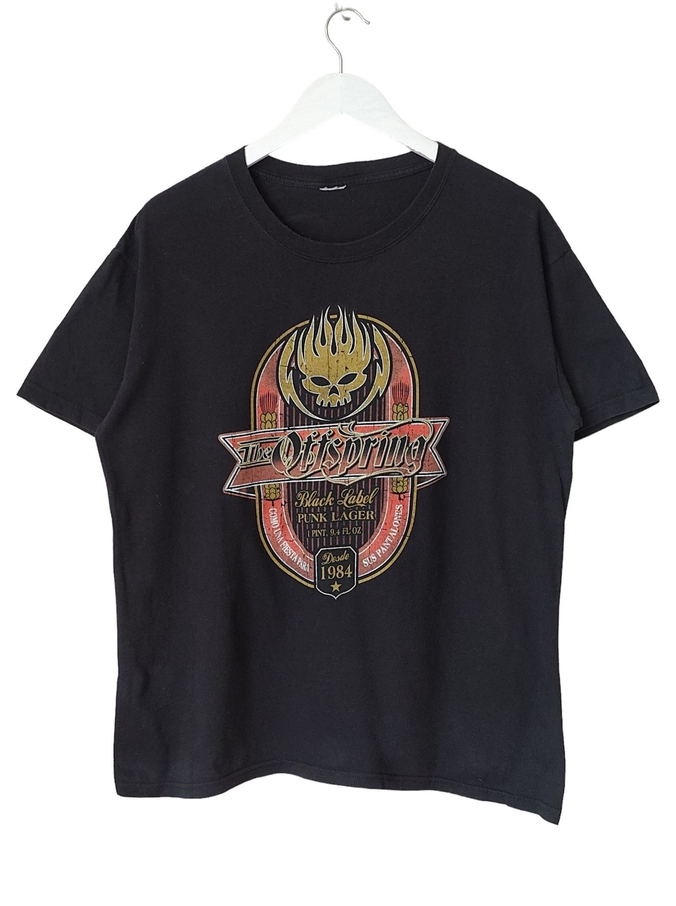 Band Tees The Offspring Punk Lager Black Label Vintage VTG Y2K Tshirt Size US M / EU 48-50 / 2 - 1 Thumbnail