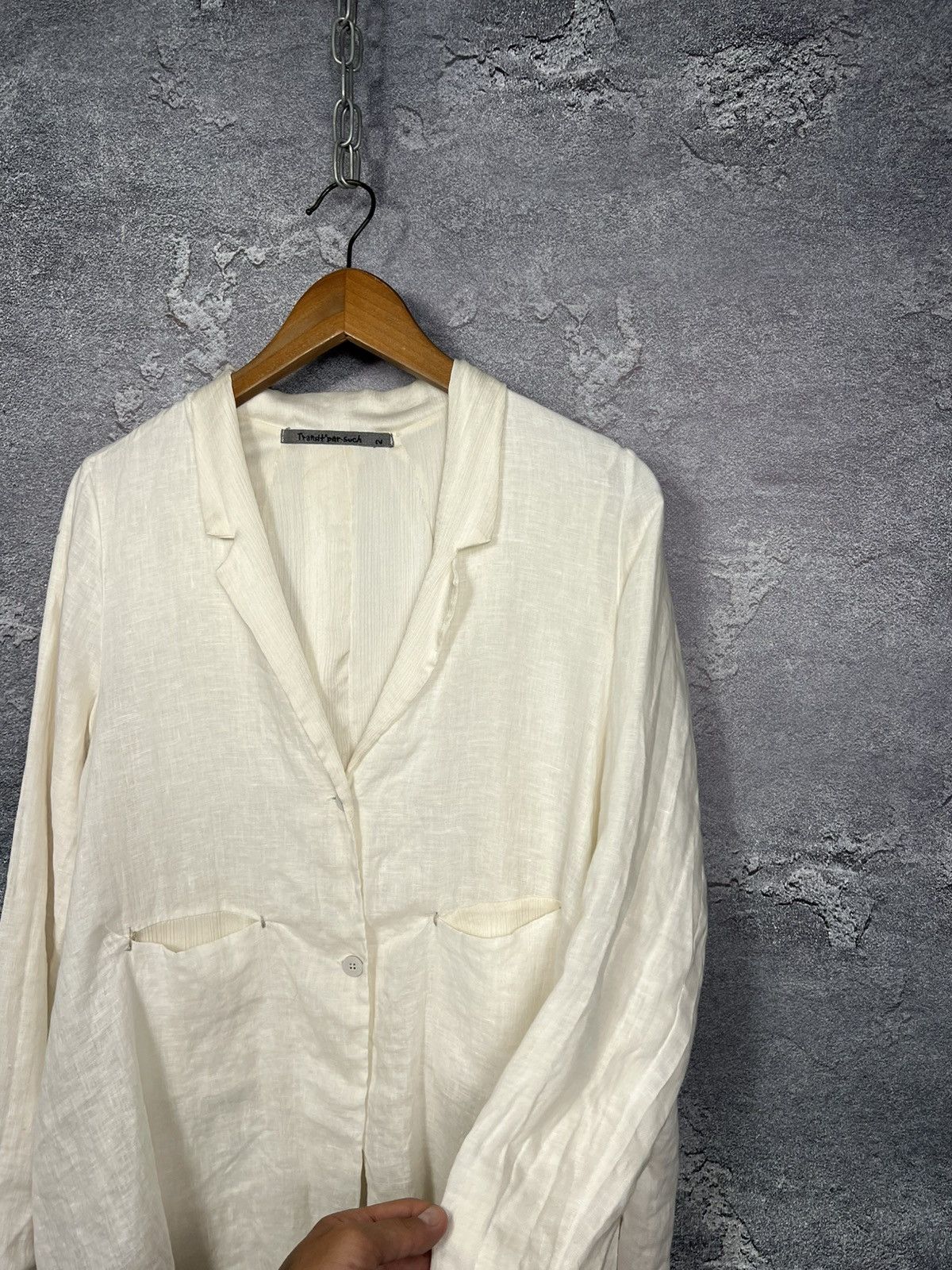 Transit Transit Par-Such Linen Double Button Blazer Jacket Size M / US 6-8 / IT 42-44 - 7 Thumbnail