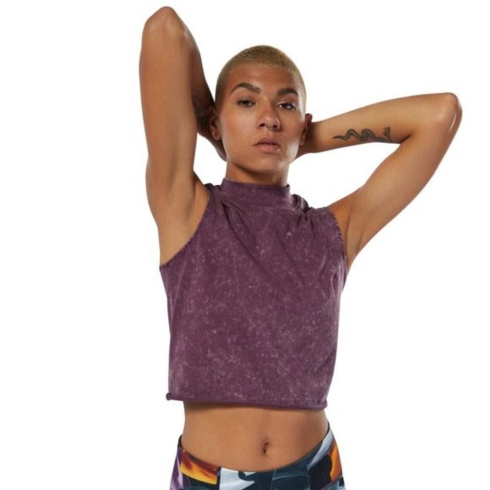 Reebok Reebok Purple Sleeveless Crop Top Size S / US 4 / IT 40 - 1 Thumbnail