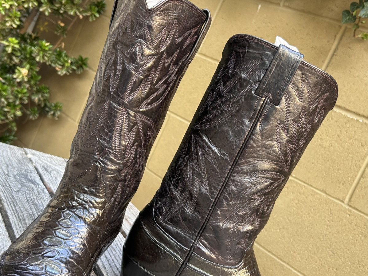Justin Boots Justin Pre-Ban Genuine Sea Turtle Cowboy Boots Size 9.5 D Size US 9.5 / EU 42-43 - 4 Thumbnail