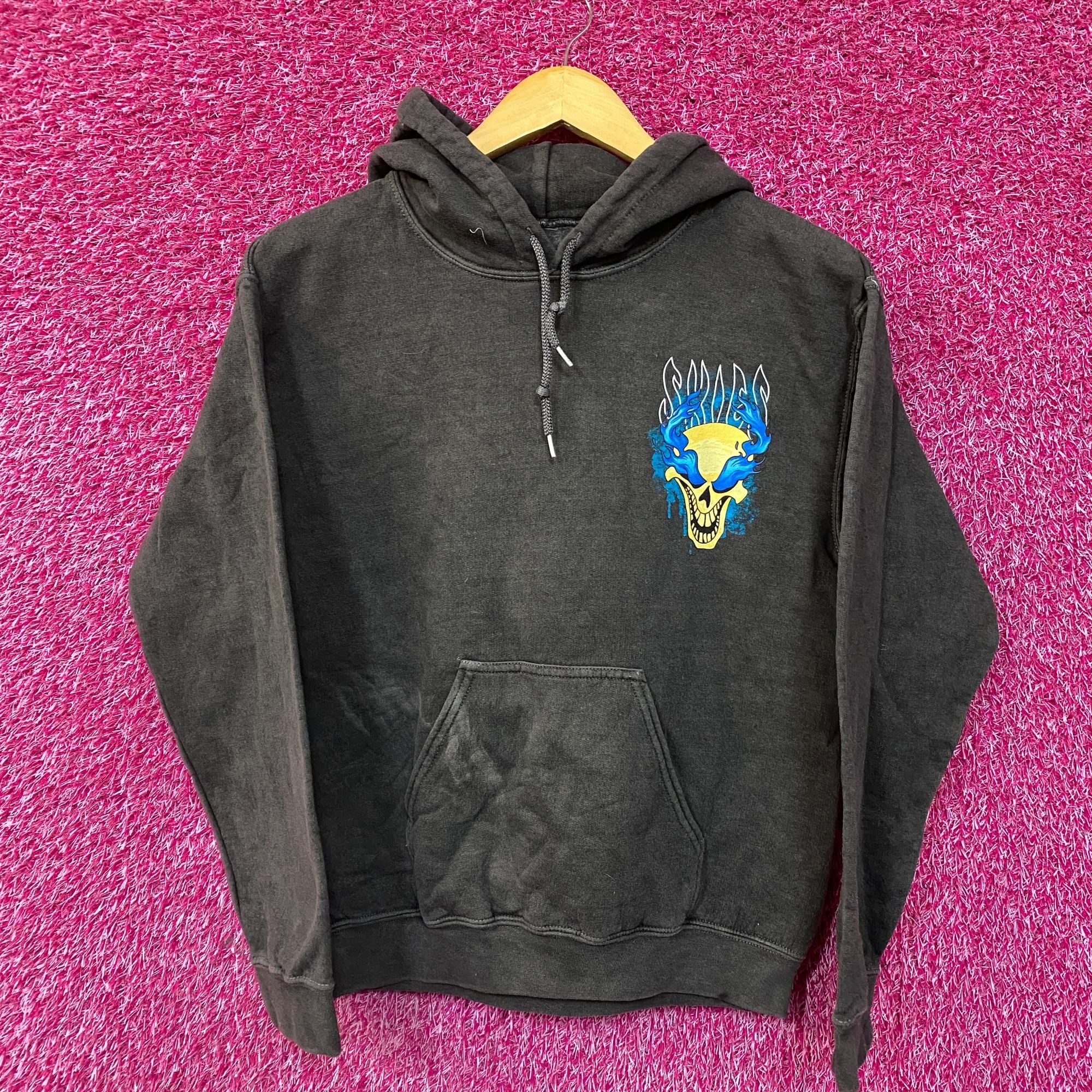 Other Little Skies Flaming Skull Emo Rap Hoodie Small Size US S / EU 44-46 / 1 - 1 Thumbnail