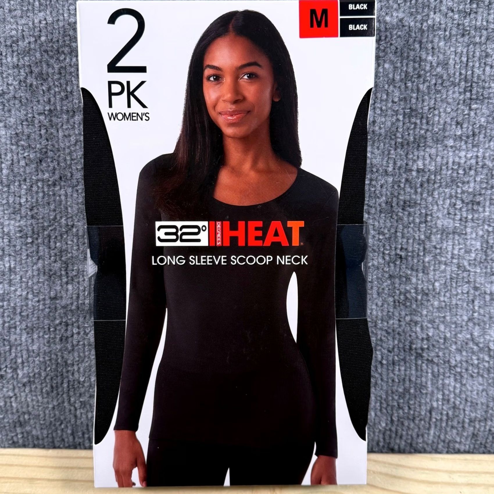 Vintage 32 Degrees Heat Womens M Long Sleeve Scoop Neck Thermal T-Shirt 2 Pk Normcore Neutral Size ONE SIZE - 6 Thumbnail